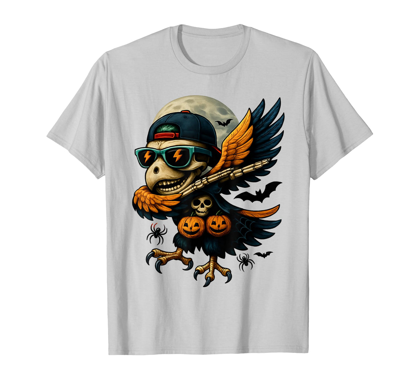 Funny Dabbing Halloween Skeleton Eagle Dancing Skeletons T-Shirt