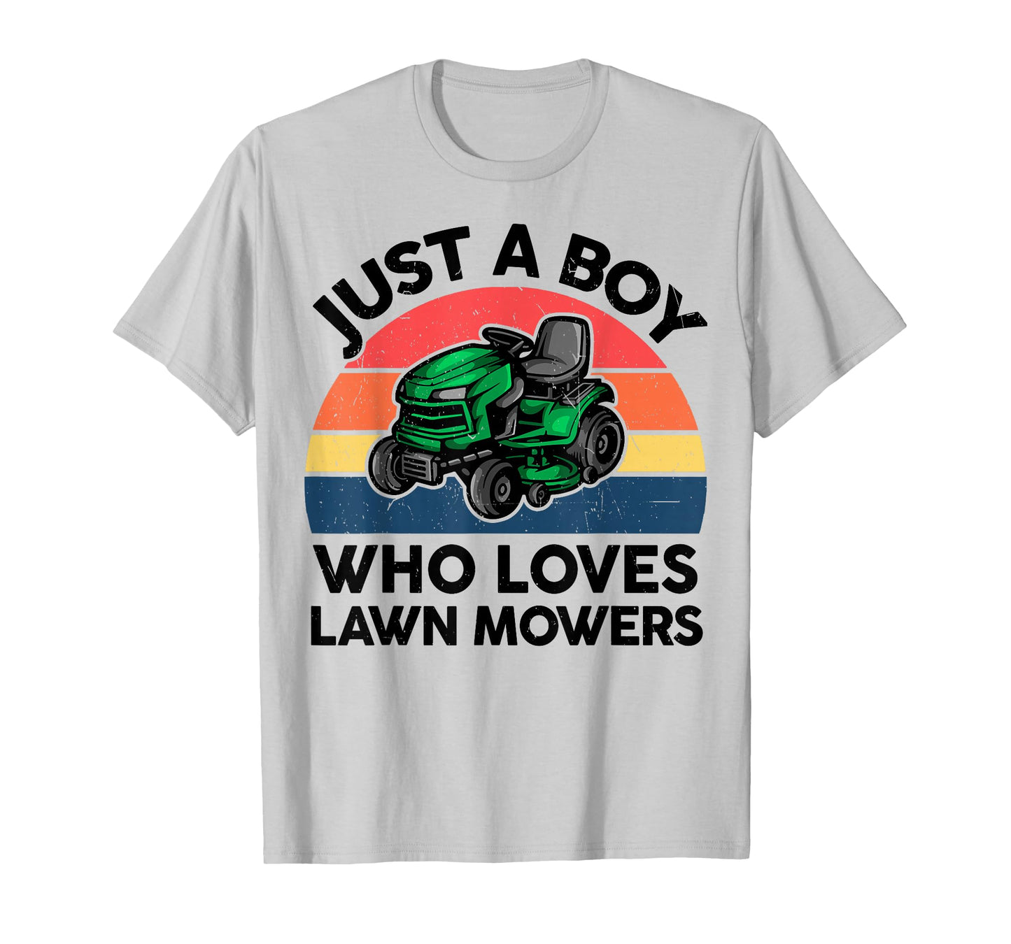 Kids Boy Who Love Lawn Mower T Shirt Toddler Funny Mowing T-Shirt