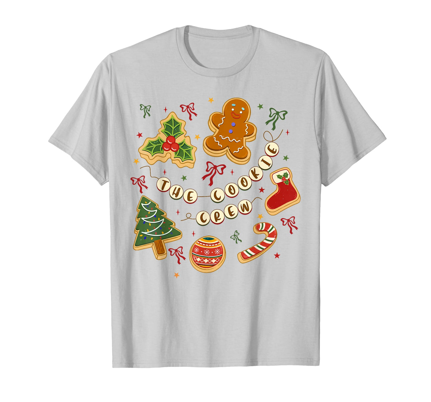 Christmas Cookie Baking Crew for Women Basker Seniors Xmas T-Shirt