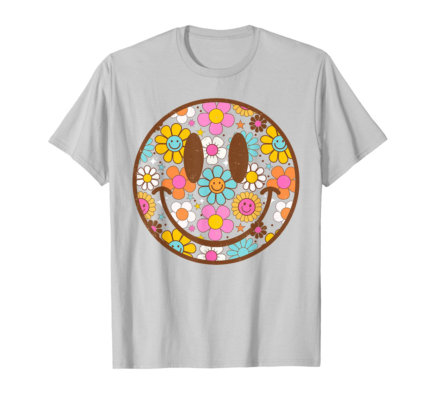 Happy Retro Daisy Smile Face Preppy Aesthetic Men Women Kids T-Shirt