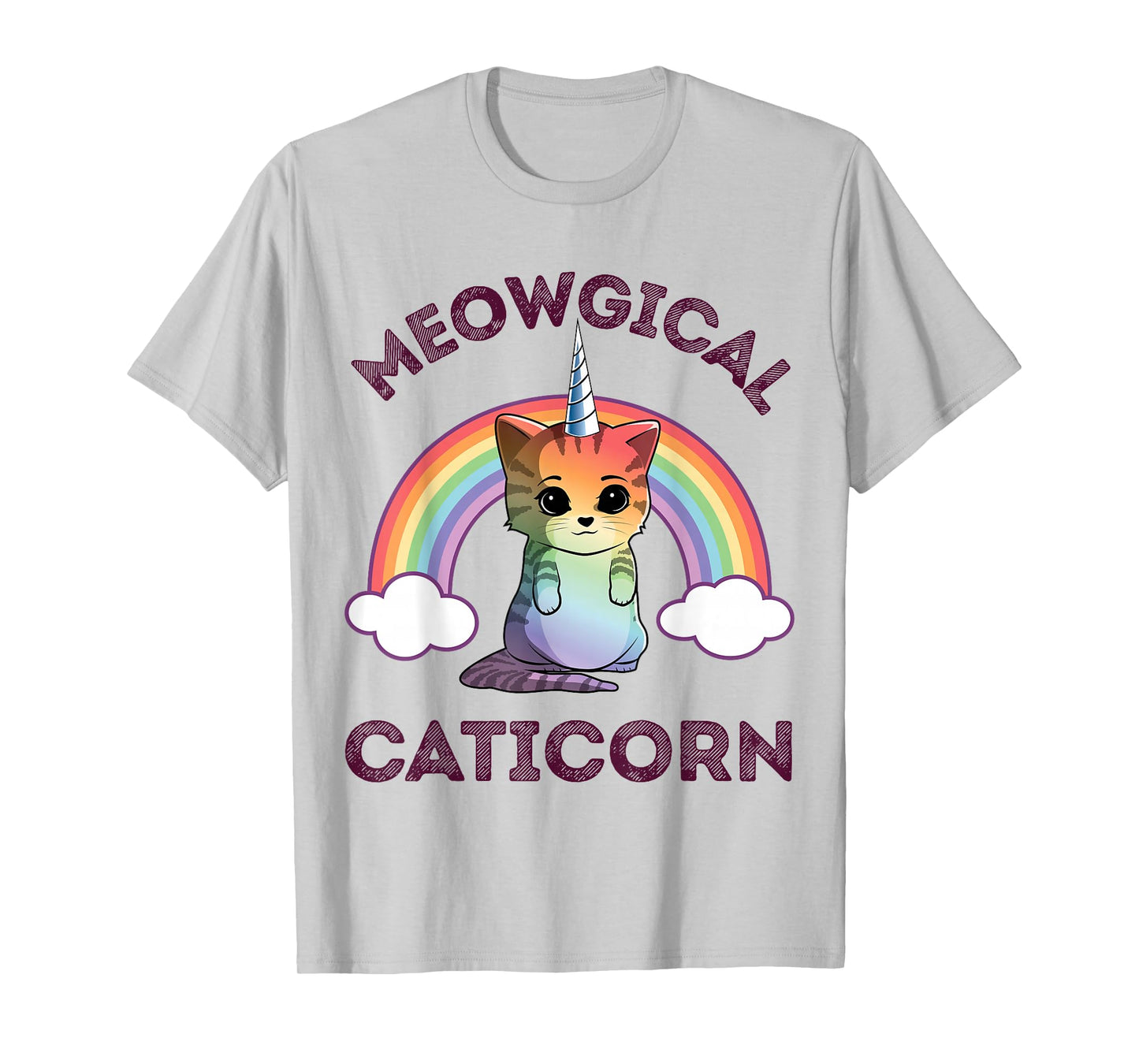 Meowgical Caticorn T Shirt Cat Unicorn Girls Women Kittycorn T-Shirt