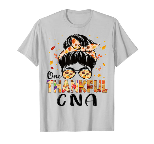 CNA Certified Nursing Assistant Thankful Thanksgiving Fall T-Shirt