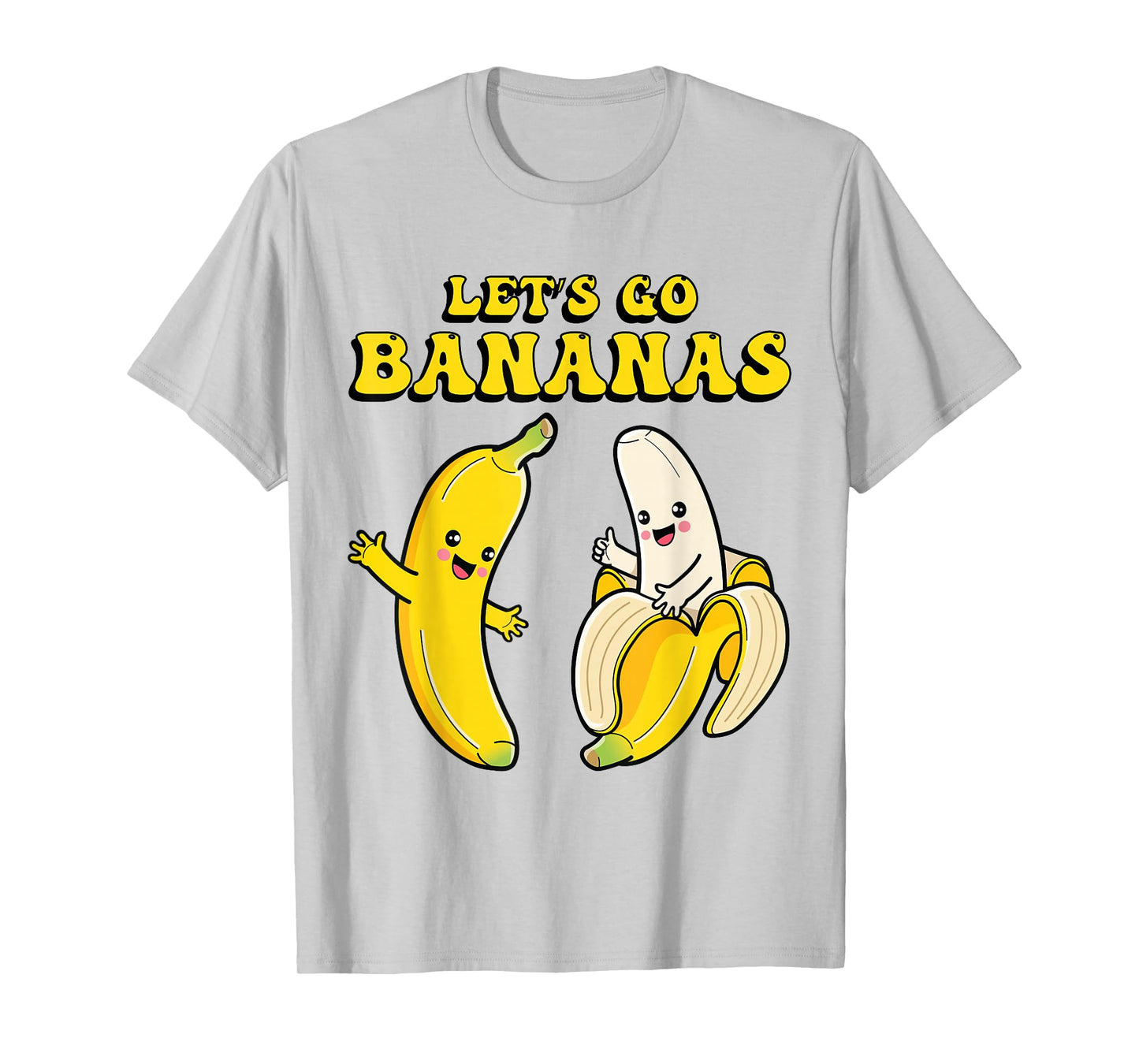 Kids Banana Funny Costume Let's Go Bananas Cute Boys Girls T-Shirt