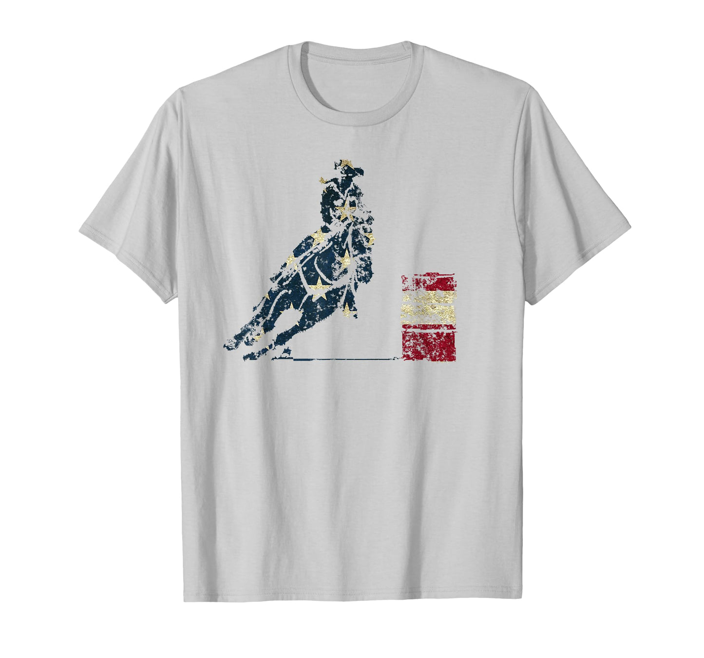 Barrel Racing: Gifts for Horse Lovers Distressed T-Shirt T-Shirt