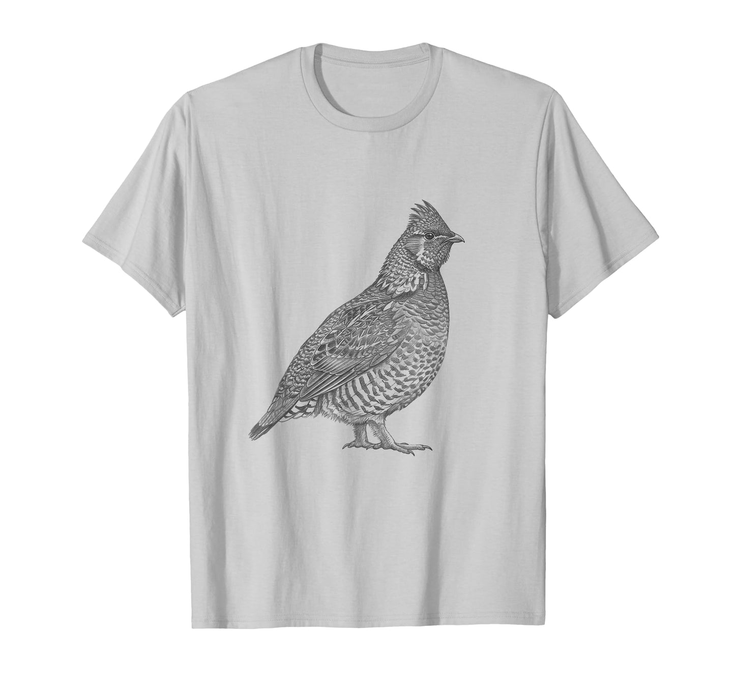 Vintage Ruffed Grouse Drawing Art Design T-Shirt