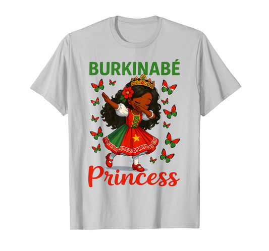 Burkinabé Princess Dabbing Girl Cute Burkina Faso Pride kids T-Shirt