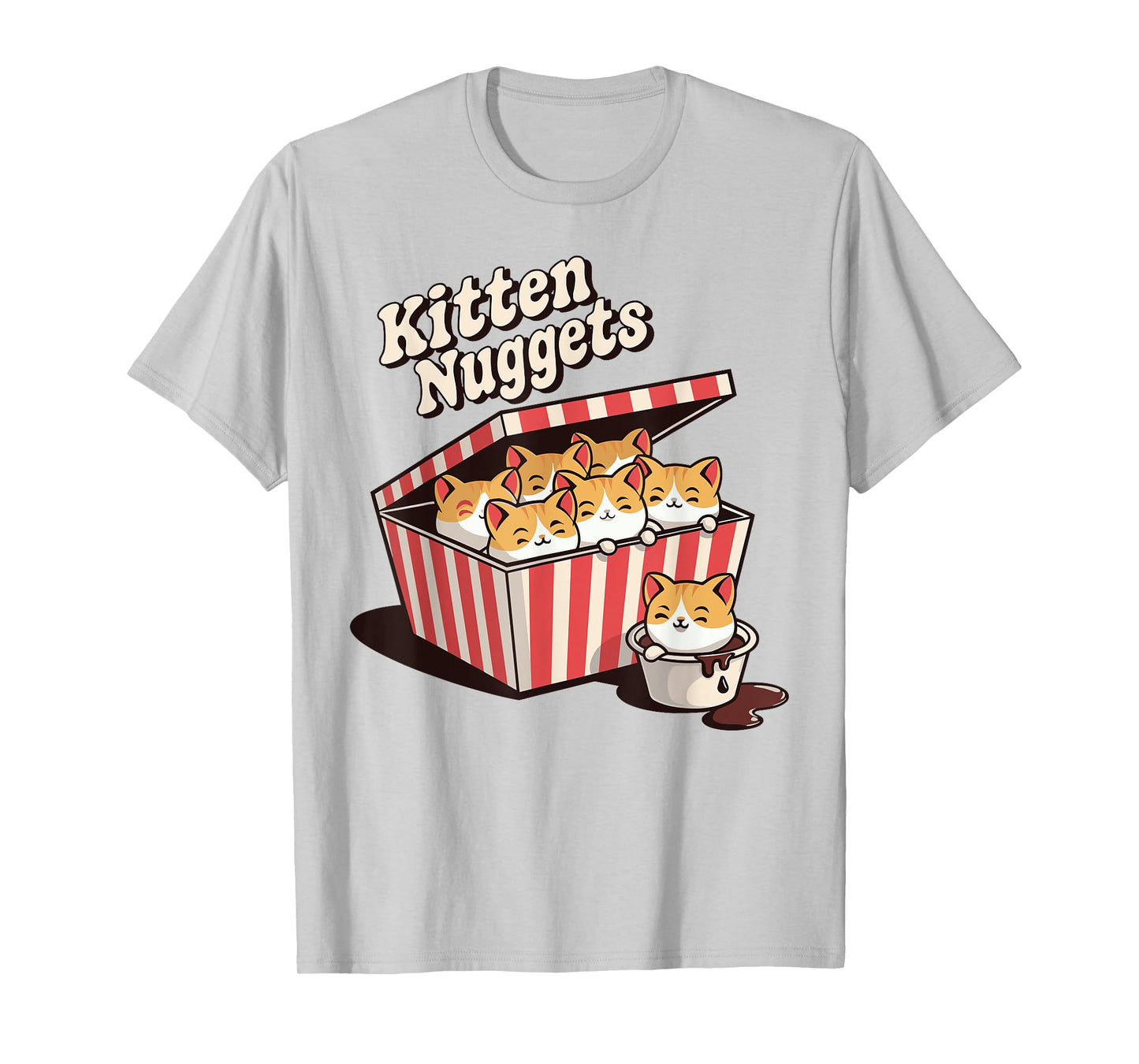 Kitten Nuggets cute Fast Food Pun Cat Owner Cat Lover kids T-Shirt