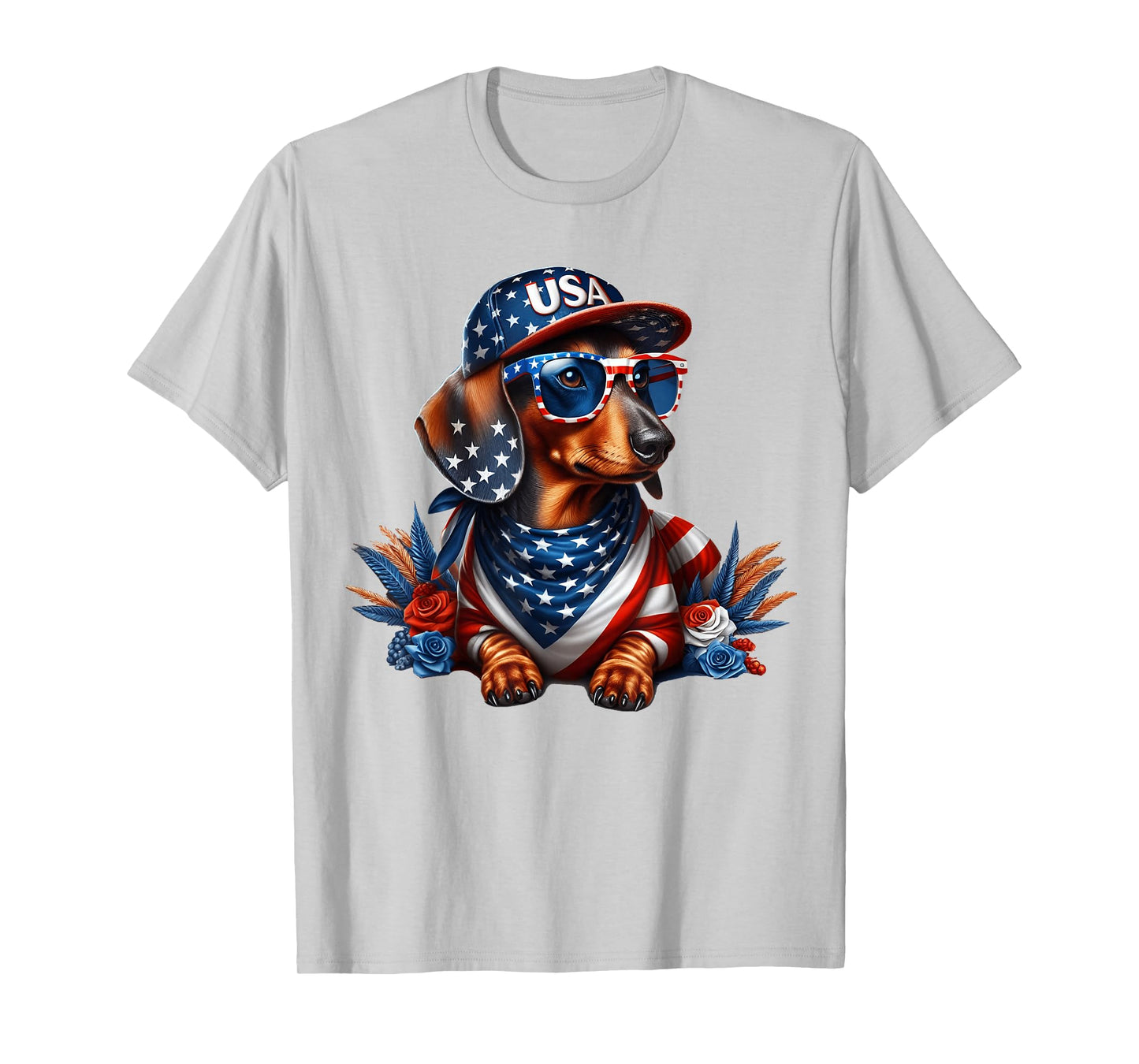 Dachshund 4th of July Patriotic Dog Dachshund Fourth of July T-Shirt
