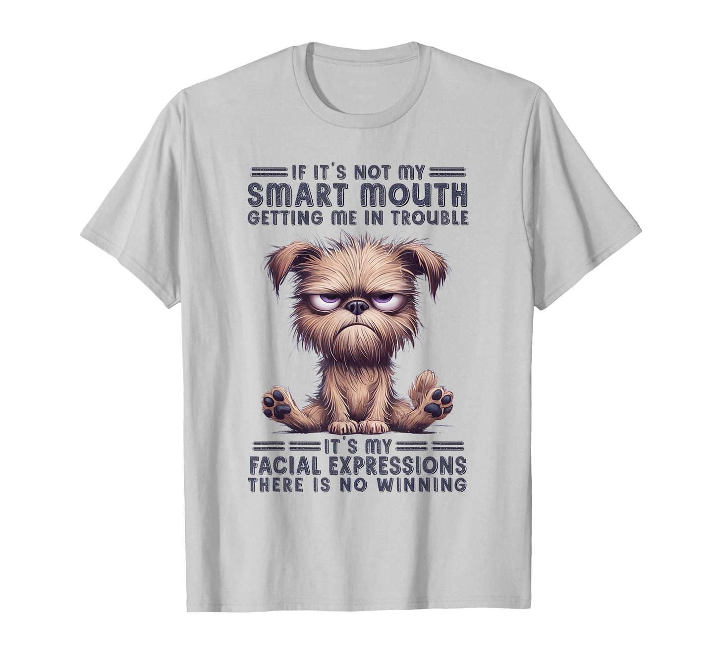 If It's Not My Smart Mouths Getting Me In Trouble Funny Cat T-Shirt