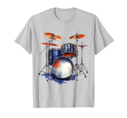 Drums Music Instrument Graphic Art Drums T-Shirt