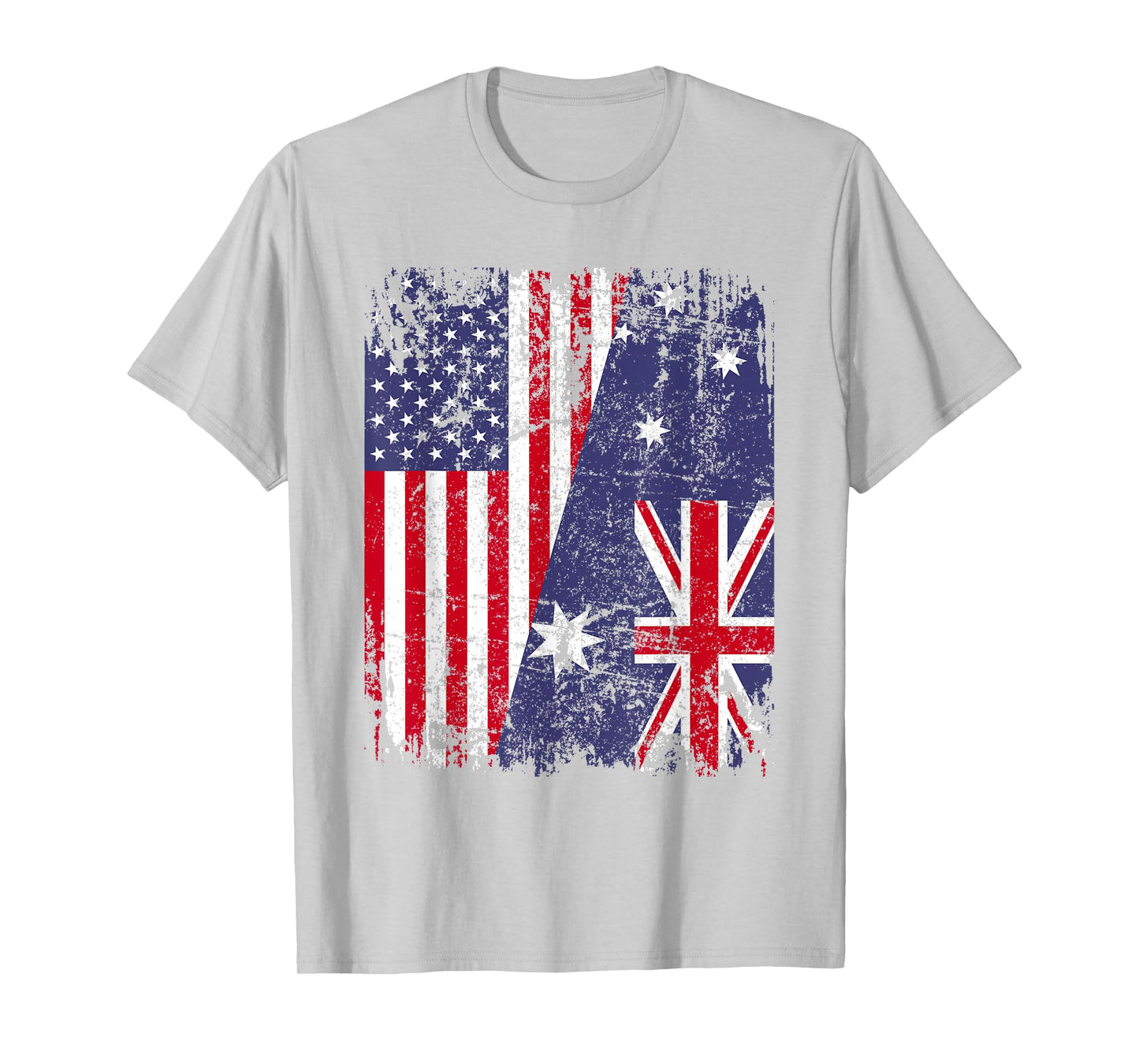 AUSTRALIAN ROOTS | Half American Flag | AUSTRALIA T-Shirt for Women Kids Men