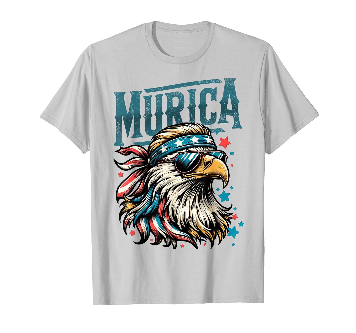 4th of July Patriotic Funny Eagle July 4th USA Murica T-Shirt