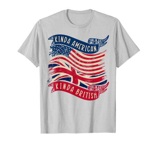 Kinda American Kinda British Heritage Citizenship T-Shirt
