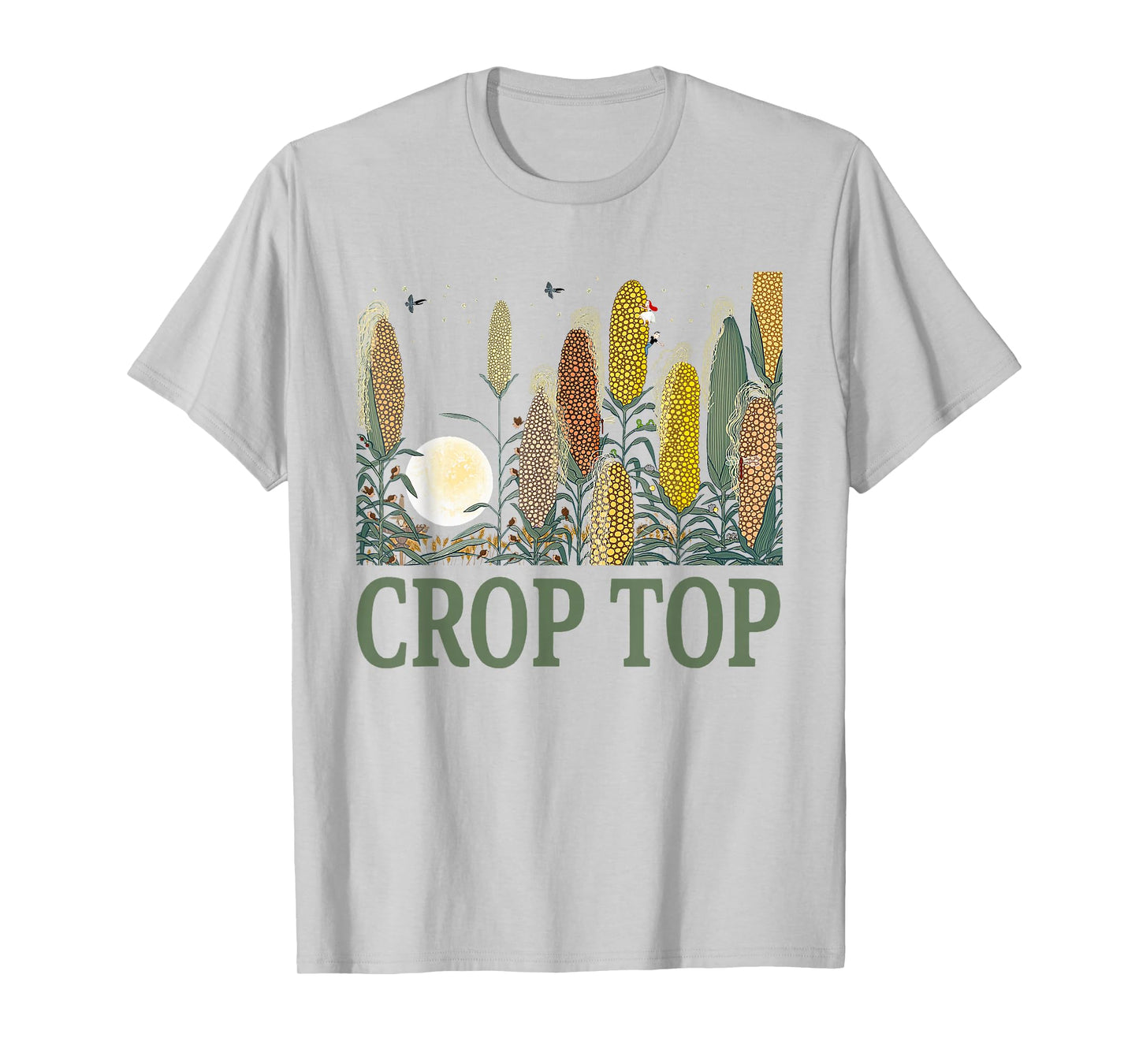 Crop Top Corn Farm Life Midwest Sarcasm T-Shirt