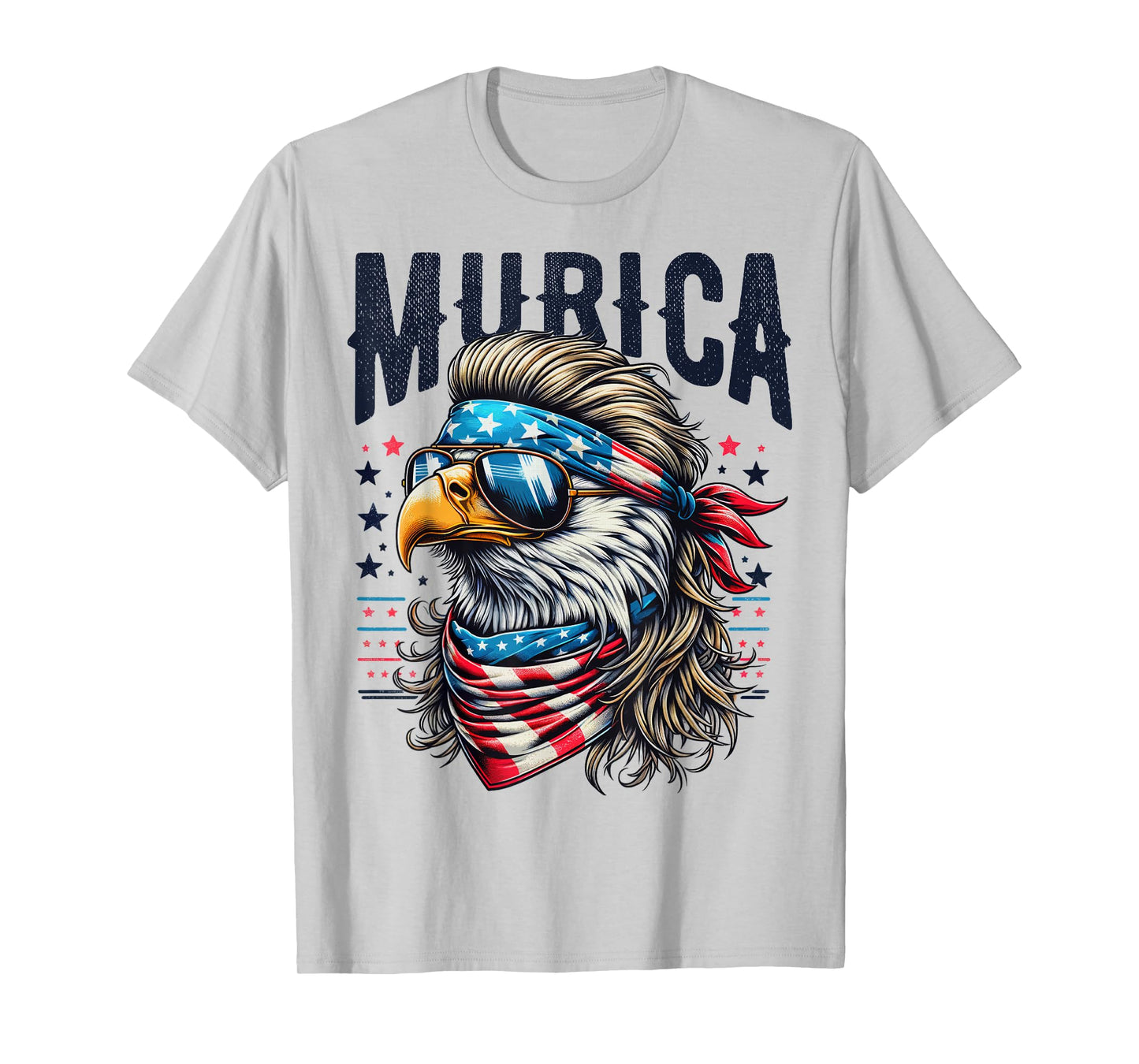 4th of July Patriotic Funny Eagle July 4th USA Murica T-Shirt