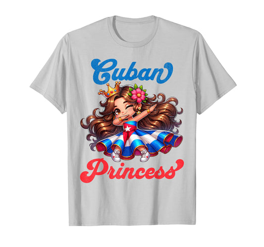 Cuban Princess Cuba Butterflies Dabbing for Girls & Kids T-Shirt