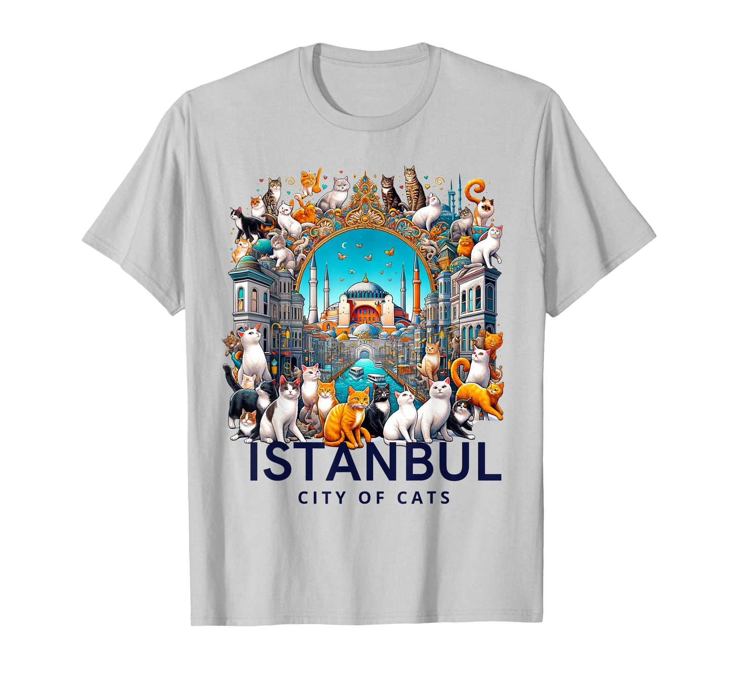City of Cats, Istanbul - Turkish Art T-Shirt