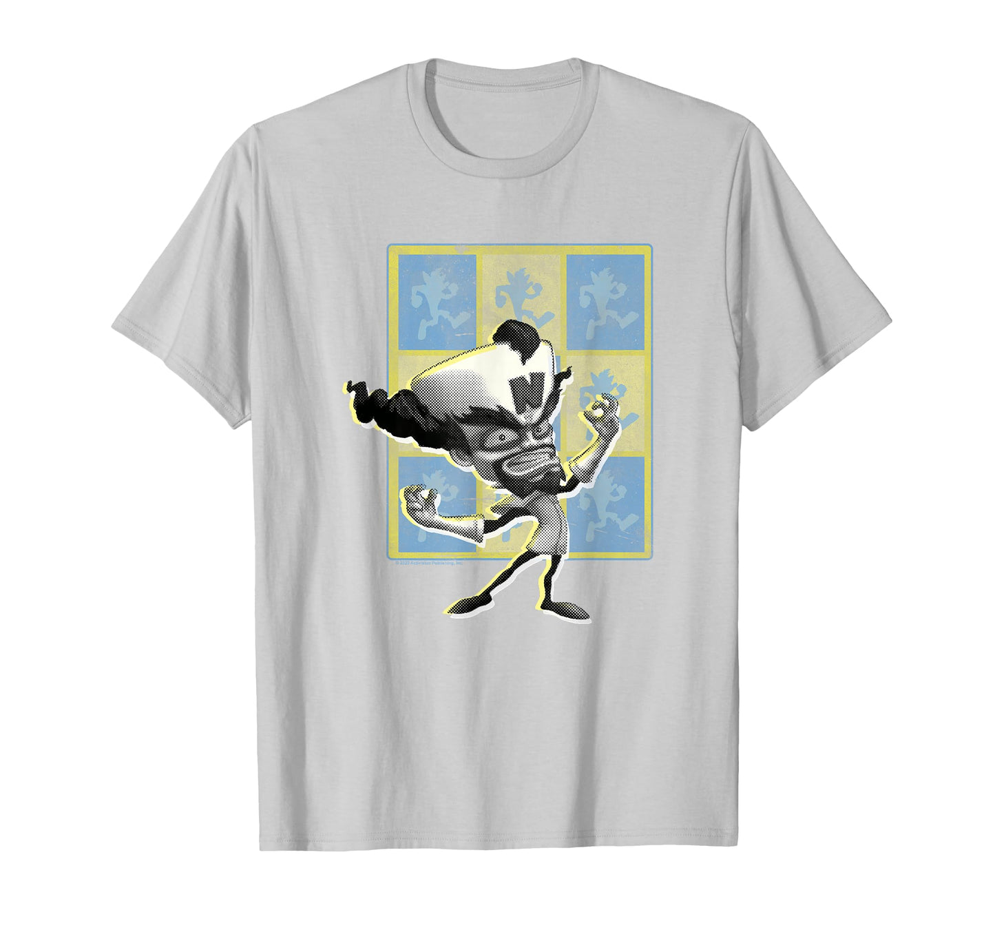 Crash Bandicoot Retro Checkerboard Dr. Neo Cortex Poster T-Shirt