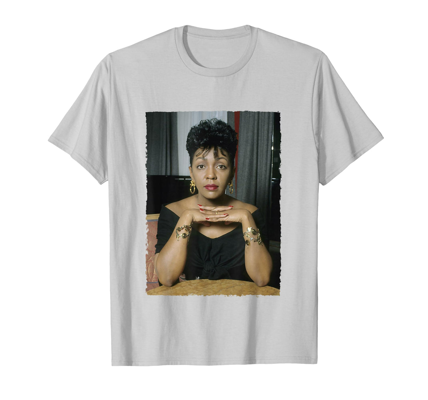 Singer Anita Baker Distress Edge By Stephen Wright T-Shirt