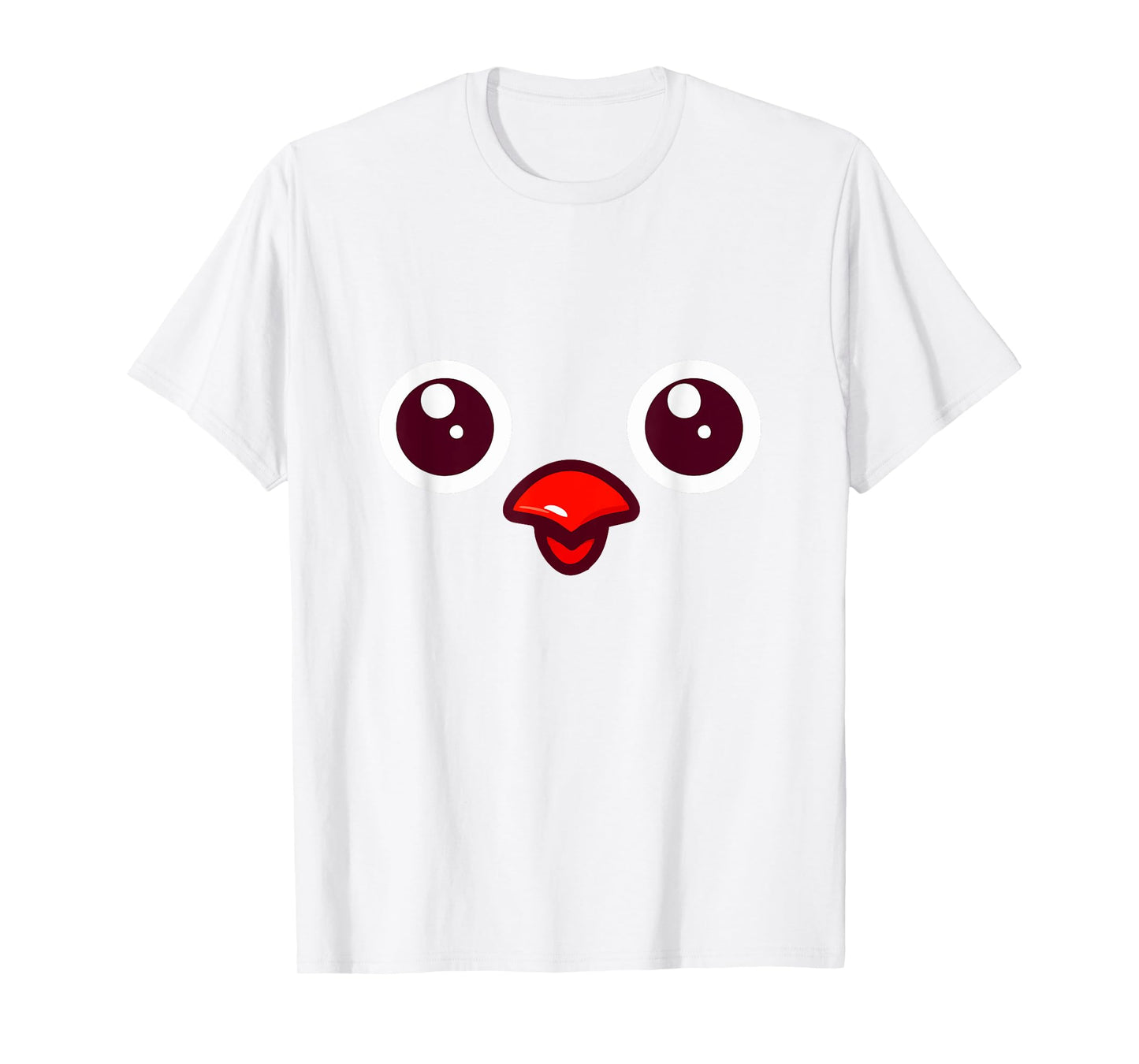 Cute Yellow Chick Face Costume For Kids Farm Animal Meme T-Shirt