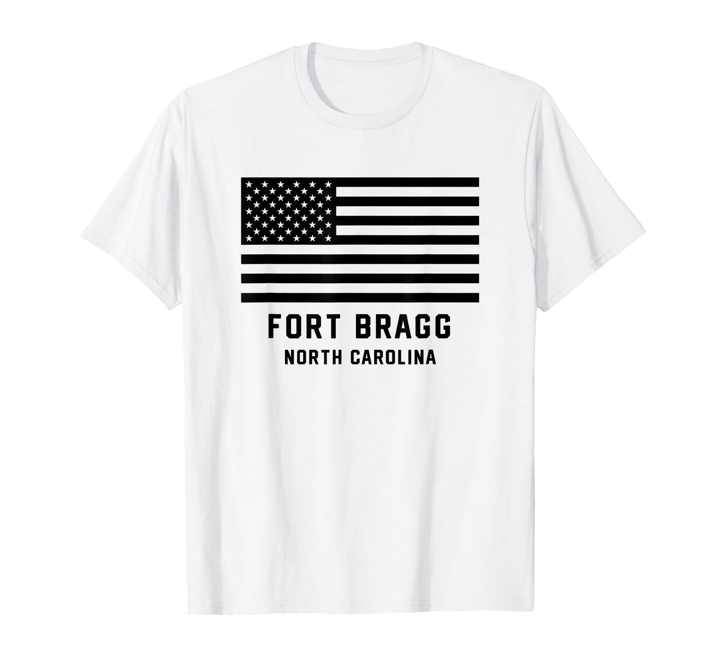 Fort Bragg North Carolina US Army American Flag Patriotic T-Shirt