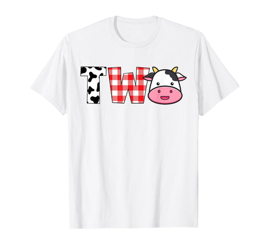 2nd Birthday Two Year Old Farm Theme Animals Birthday Party T-Shirt