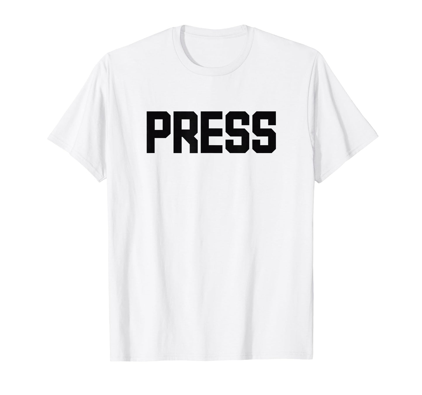 PRESS Black Text Design Ideal for Media Professionals T-Shirt
