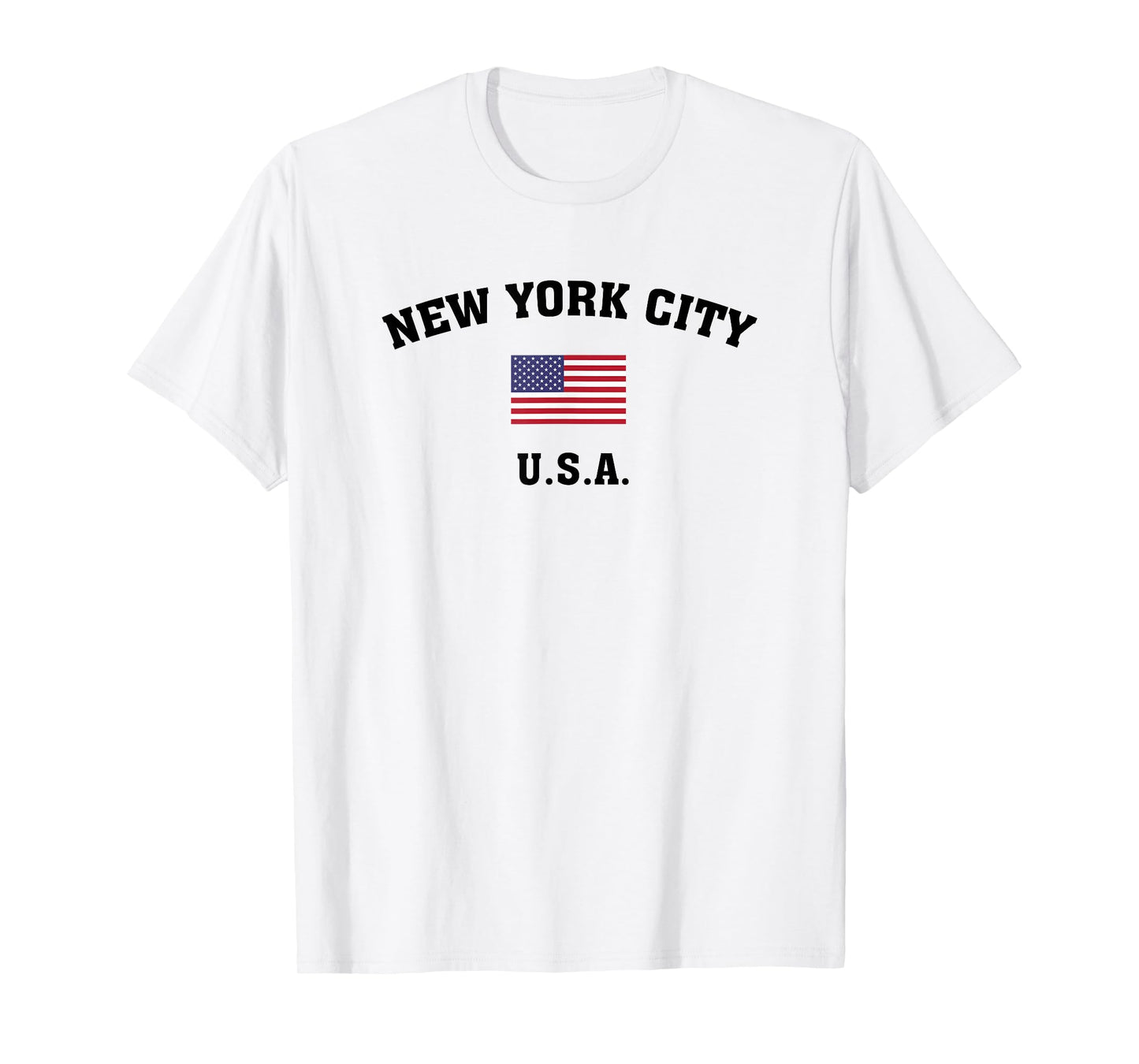 New York City USA with American Flag T Shirt T-Shirt