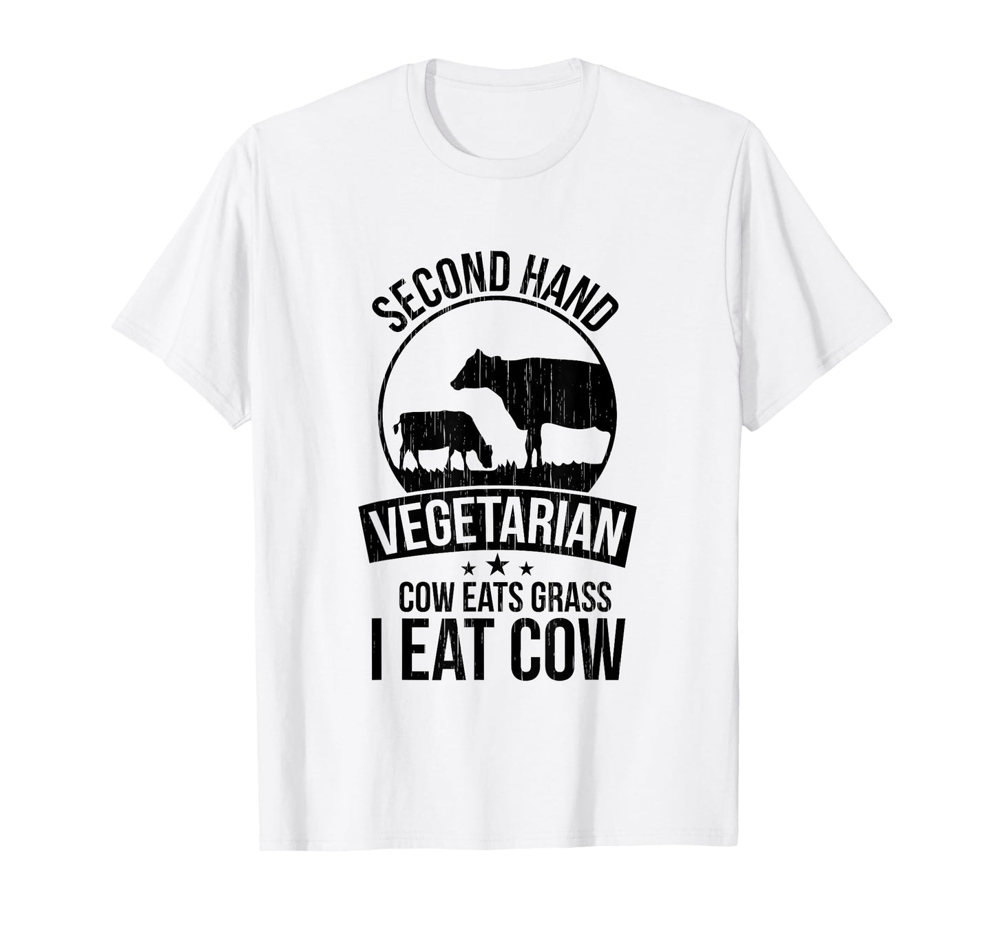 2nd Hand Vegetarian Shirt Funny Carnivore BBQ Meat Eater T-Shirt
