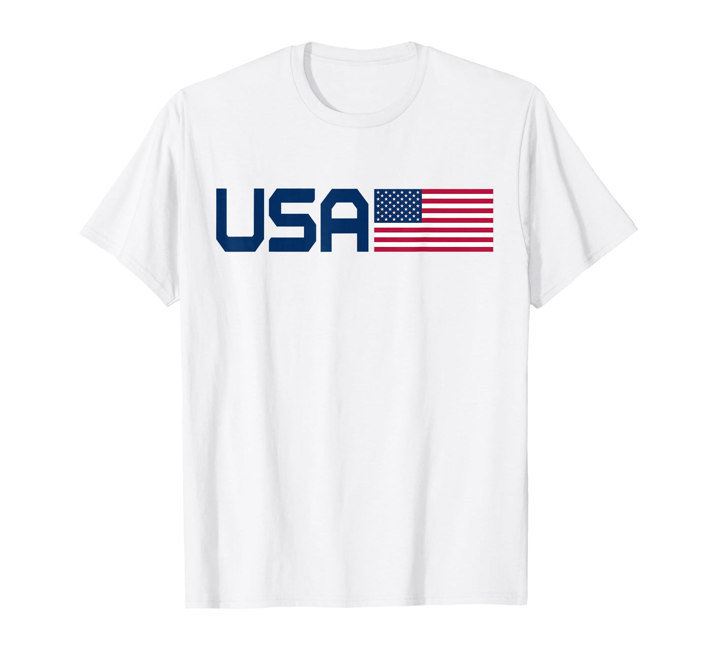 American Patriotic Design Men Women 4th of July USA Flag T-Shirt