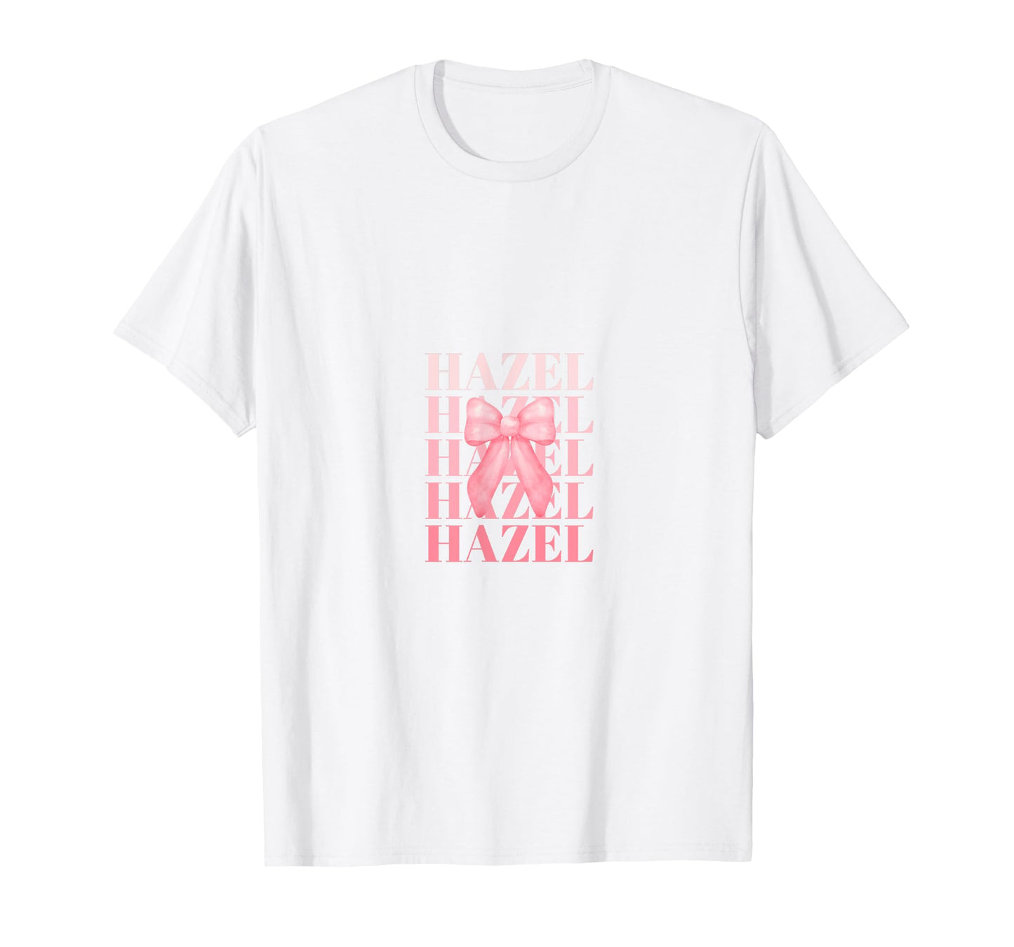 Coquette Custom HAZEL Pink Big Bow T-Shirt