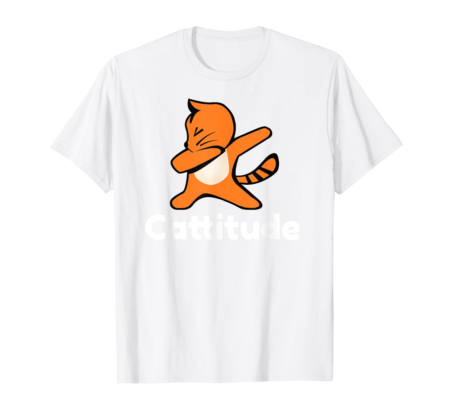 Dabbing Cat Cattitude Funny Attitude Dance T-Shirt T-Shirt
