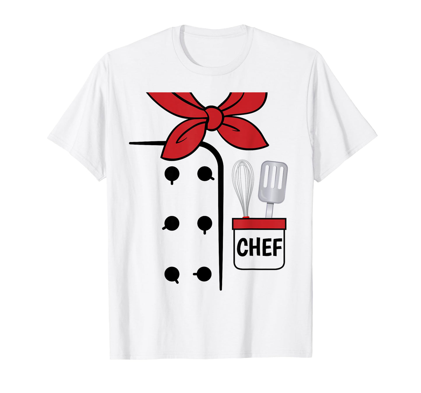 Cook Chef Coat Costume Funny Halloween Shirt Kids Adults T-Shirt