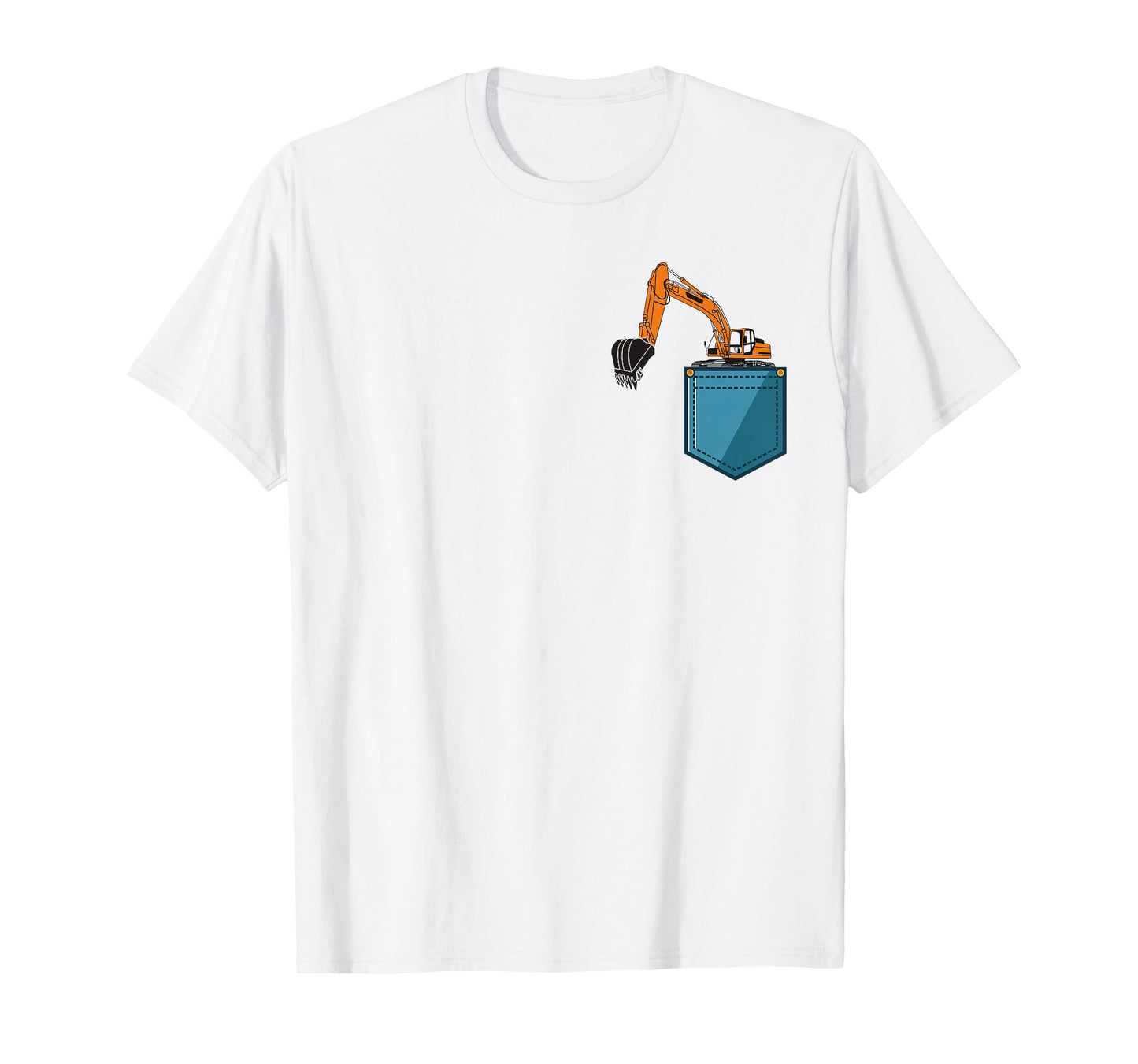 Construction Excavator Shirt for Boys Girls Men and Women T-Shirt