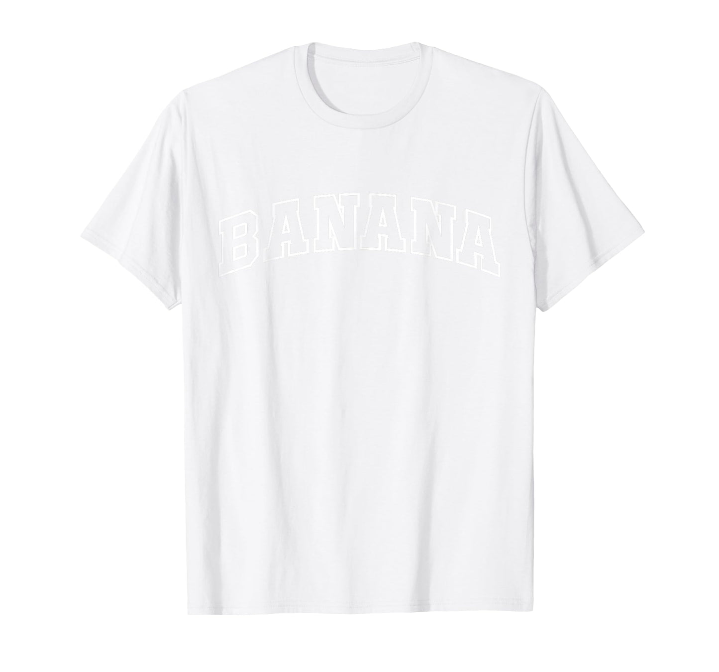 Banana Funny Athletic Lettering Costume Fruit Lover T-Shirt