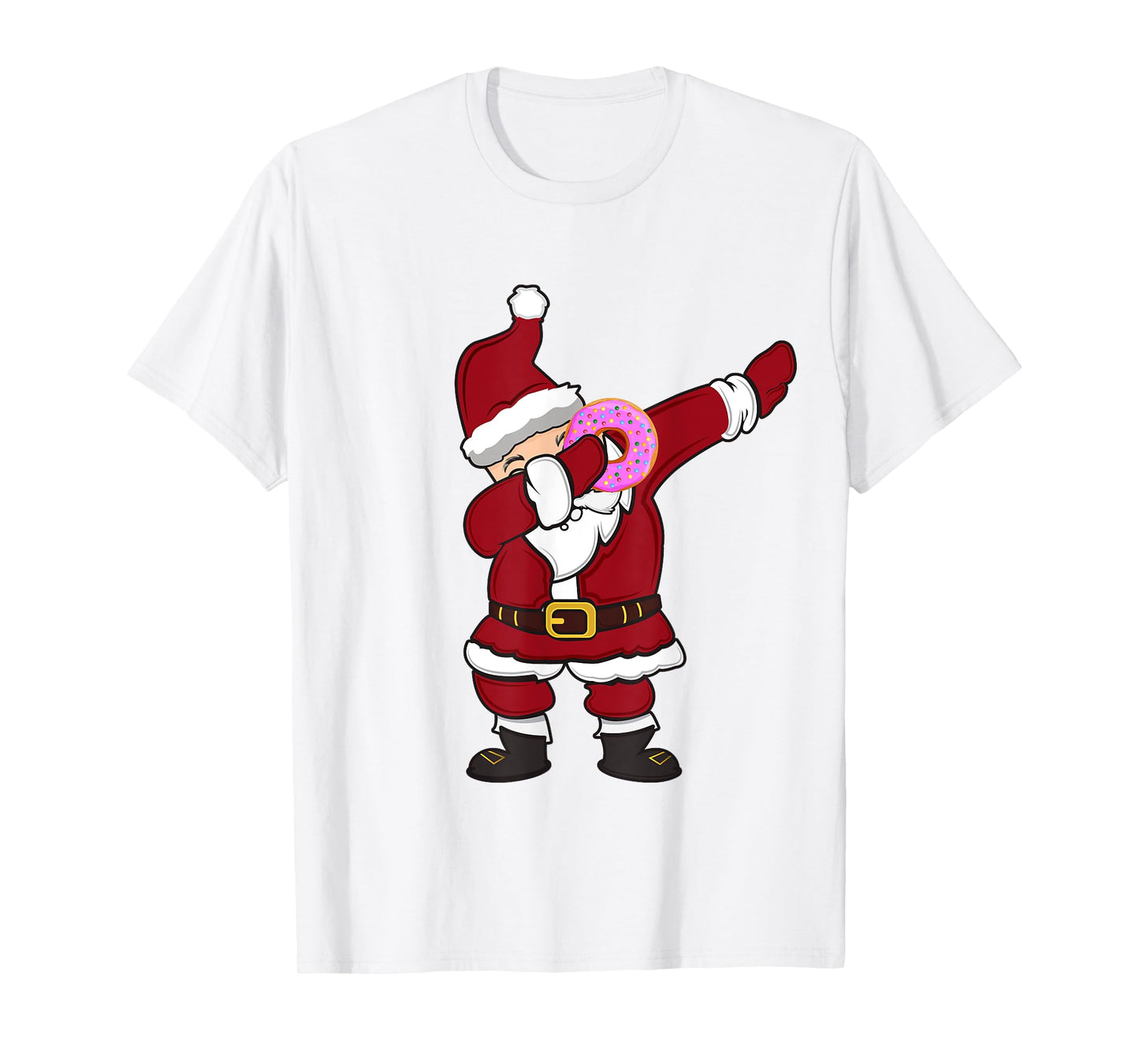 Funny Ugly Christmas Sweater Dab Santa Donut - Dabbing Santa