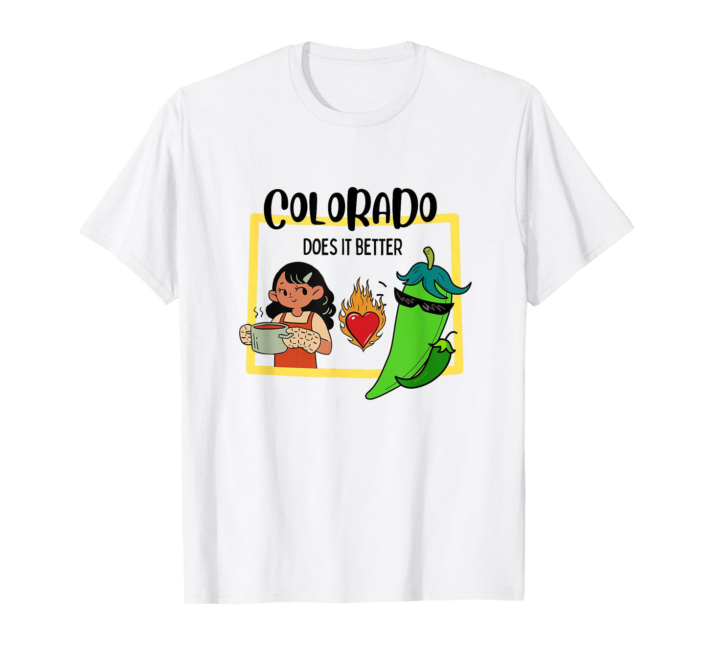 Colorado Green Chili Festival Cookoff, Pueblo Colorado T-Shirt