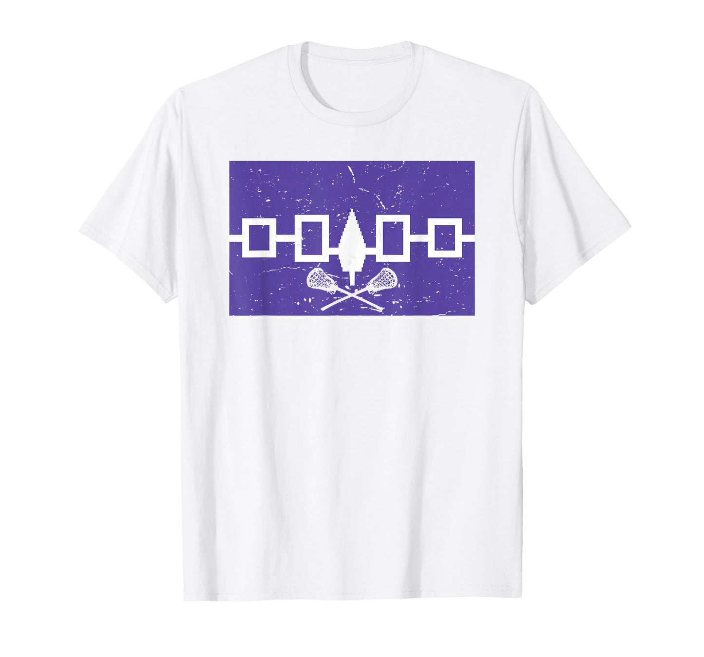 Haudenosaunee Flag Lacrosse T-Shirt
