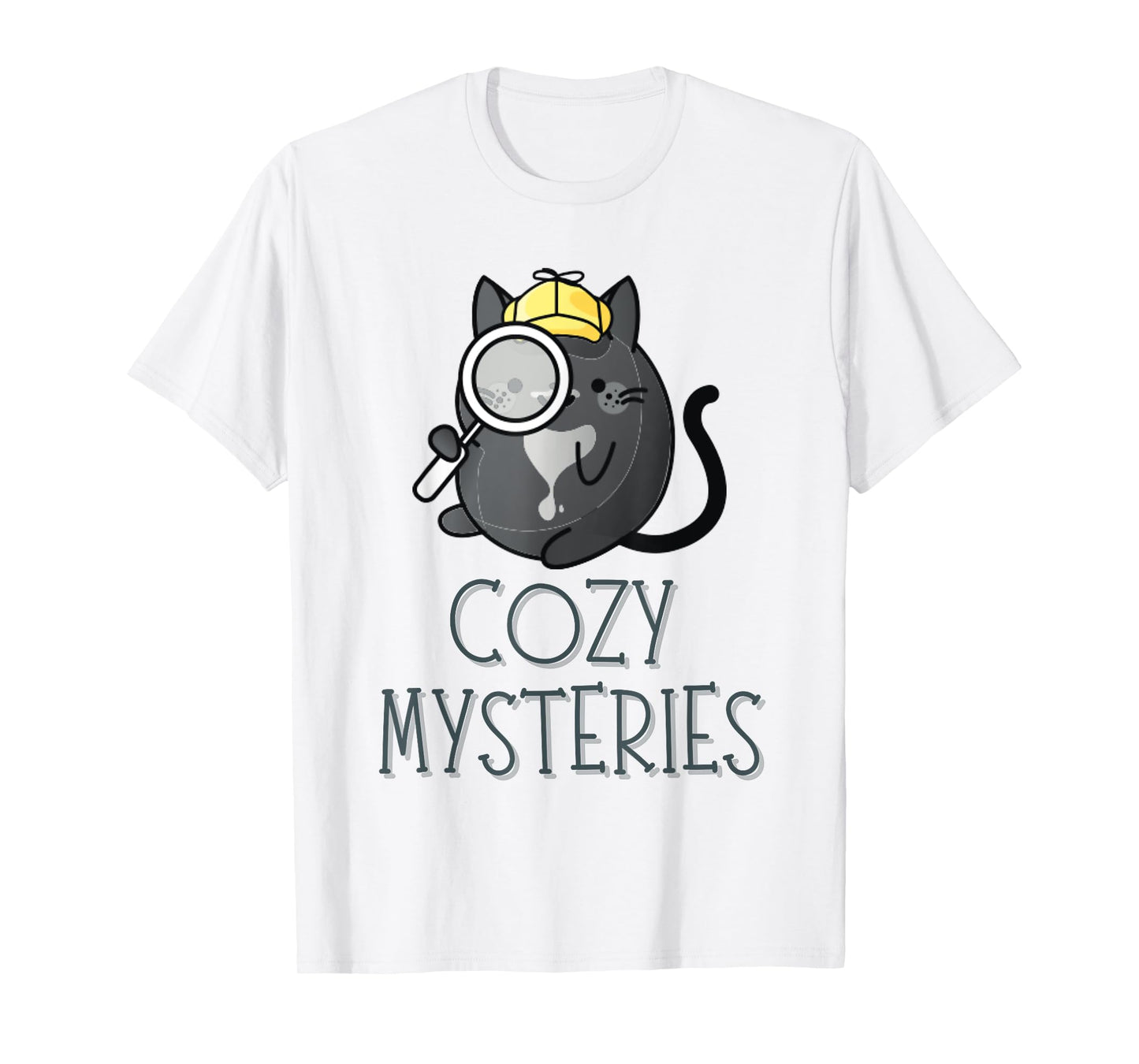 Cozy Mysteries | Cute Cat Cozy Murder Mystery Cat Detective T-Shirt