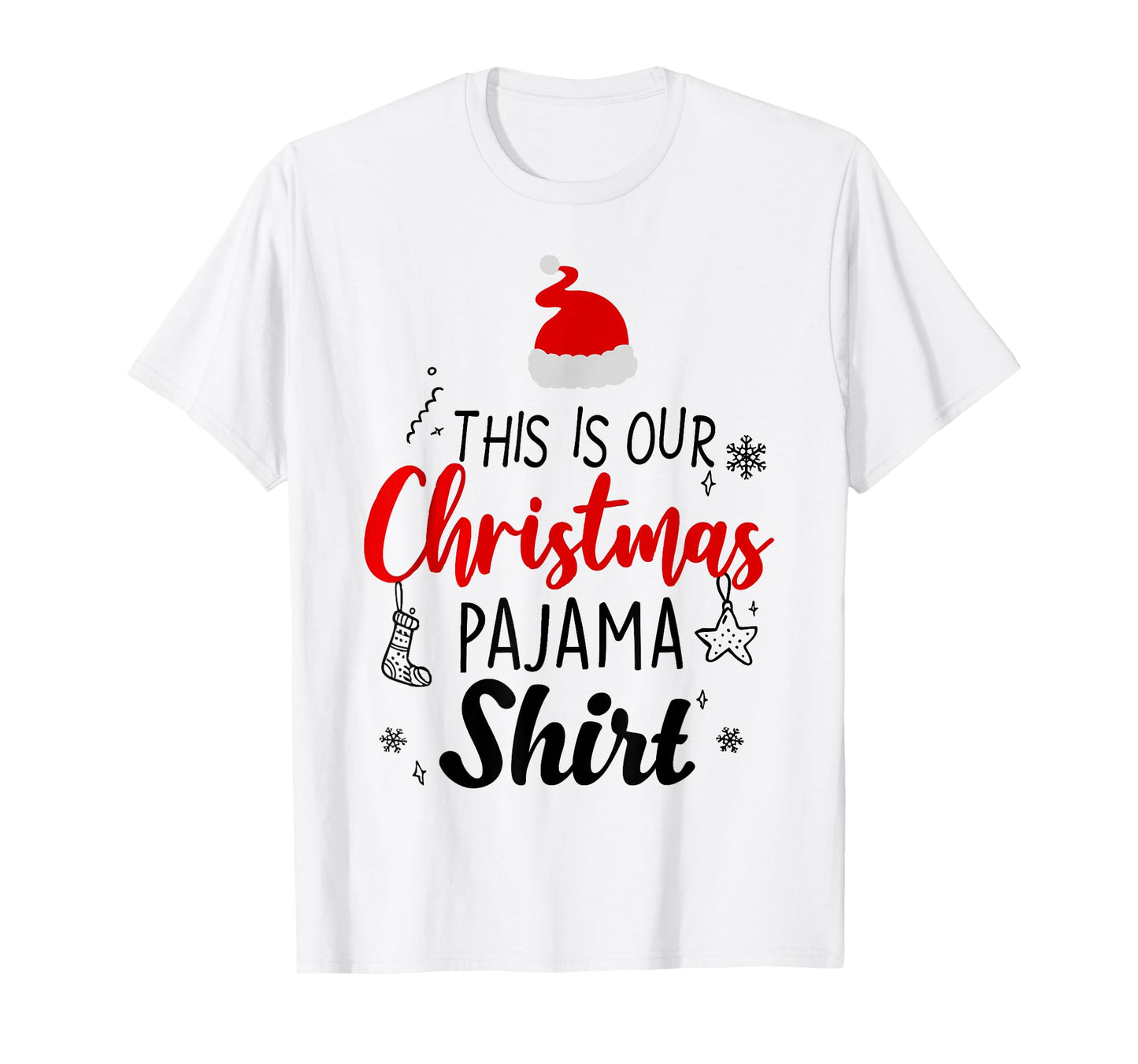 Christmas Crew Funny Matching Squad Pajamas Xmas Group T-Shirt