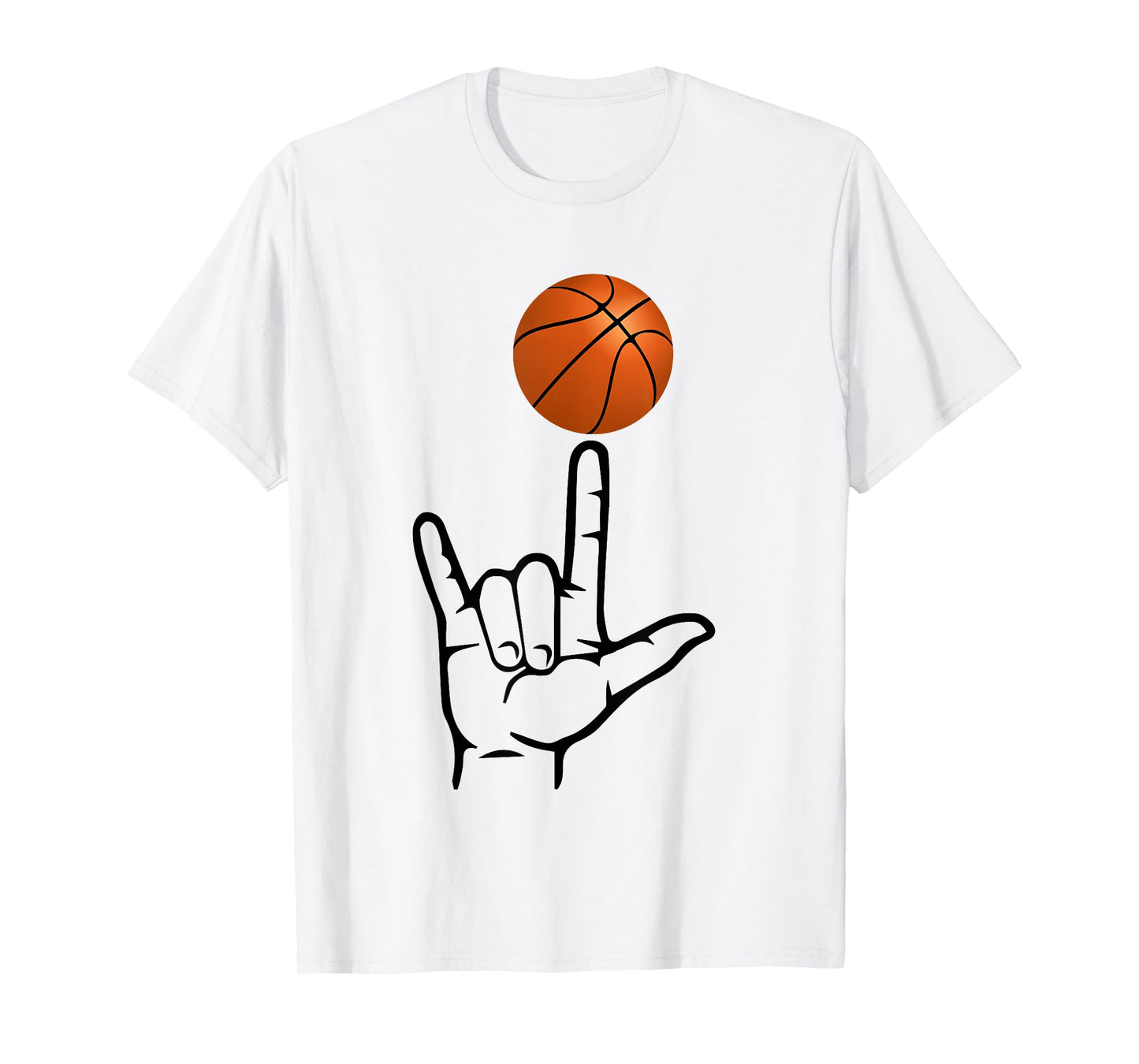 ASL Sign Language Shirt for Basketball Player Deaf Gifts T-Shirt