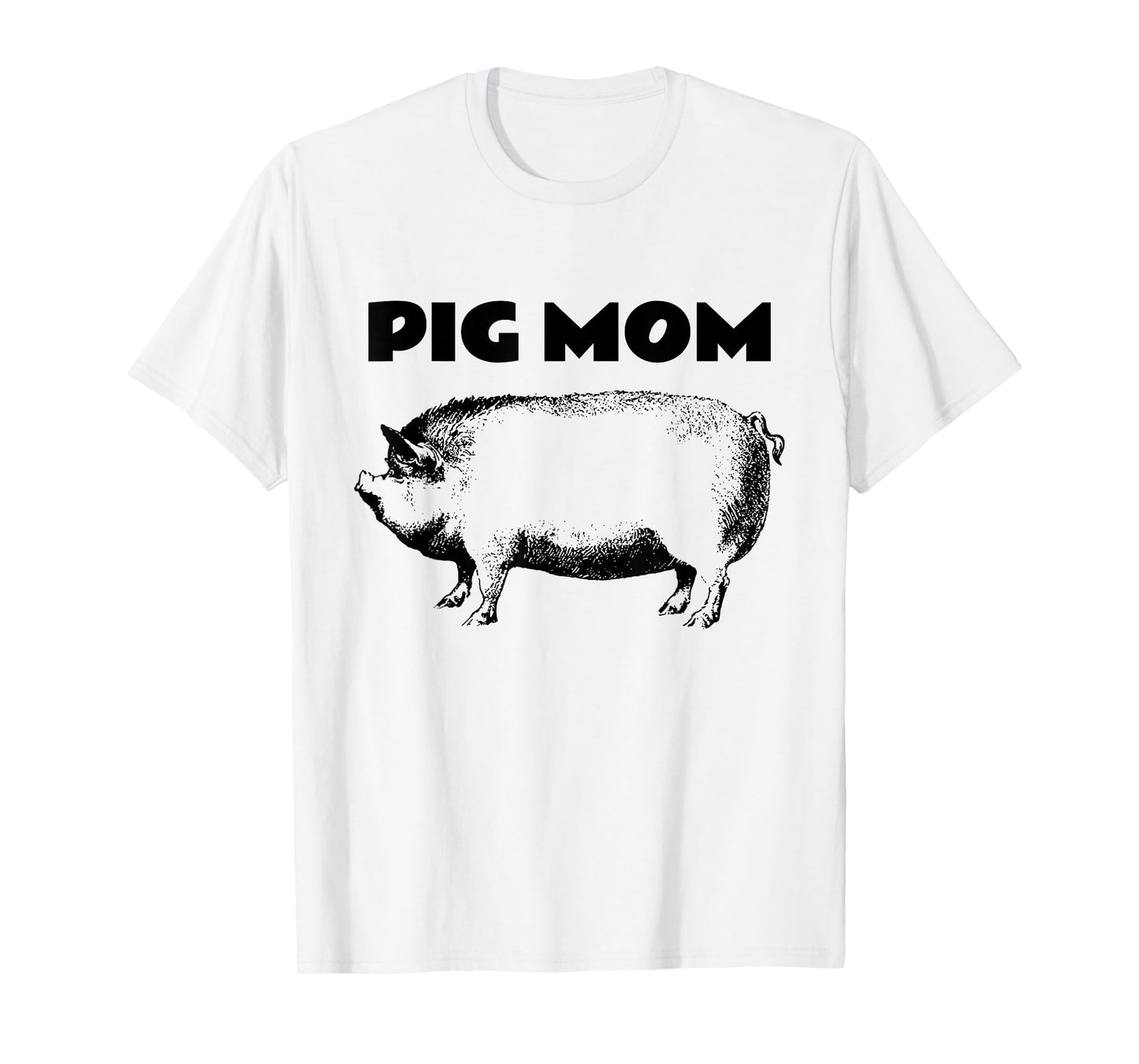 Cute Pot Belly Pig Shirt-PIG MOM Pig Lovers T Shirt T-Shirt