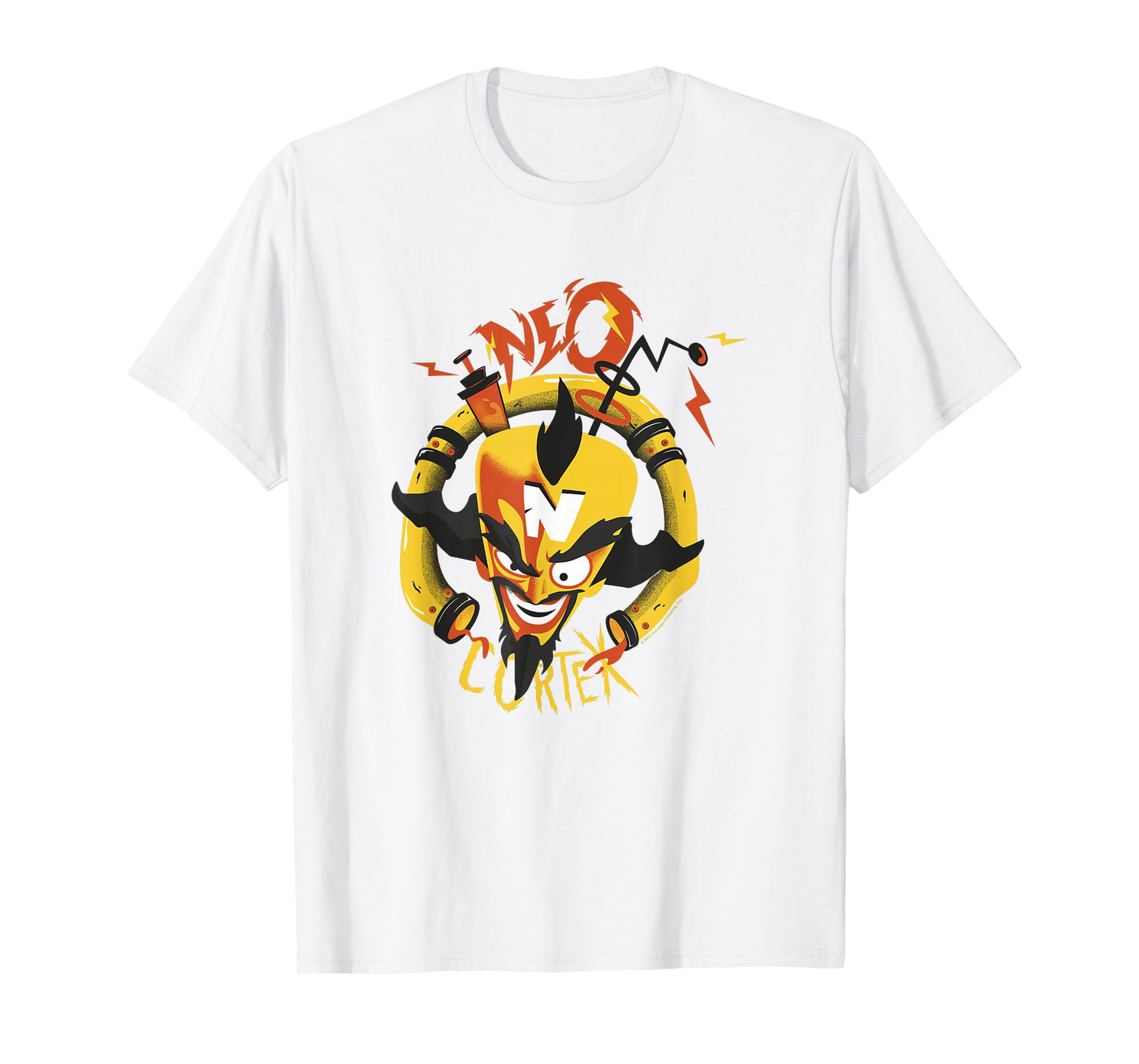Crash Team Rumble Dr. Neo Cortex Evil Scientist Big Face T-Shirt