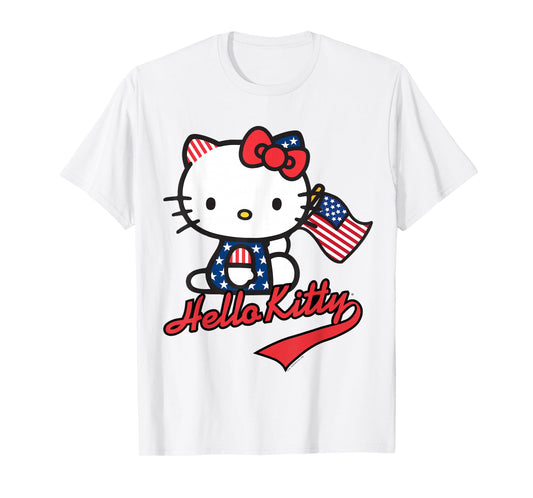 Hello Kitty American Flag Tee Shirt T-Shirt