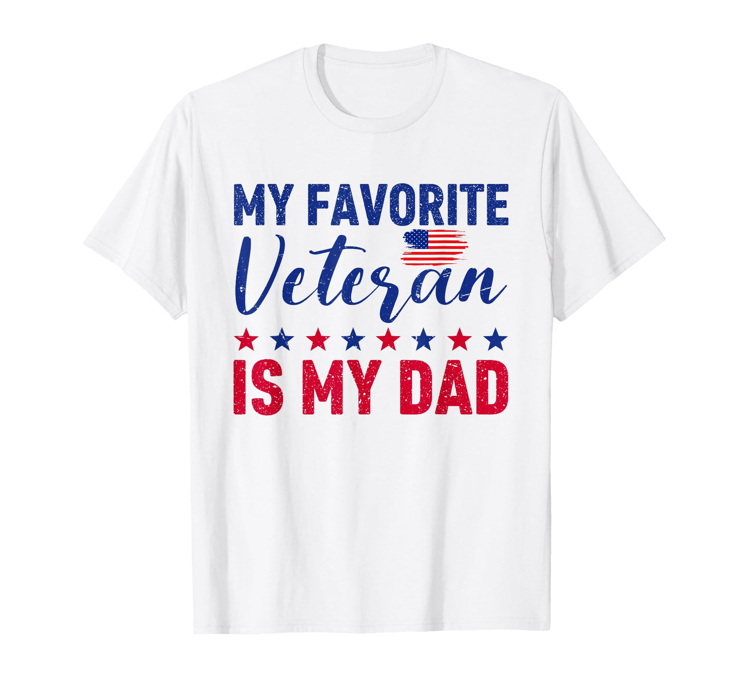 Father Veterans Day My Favorite Veteran is My Dad Proud Kids T-Shirt