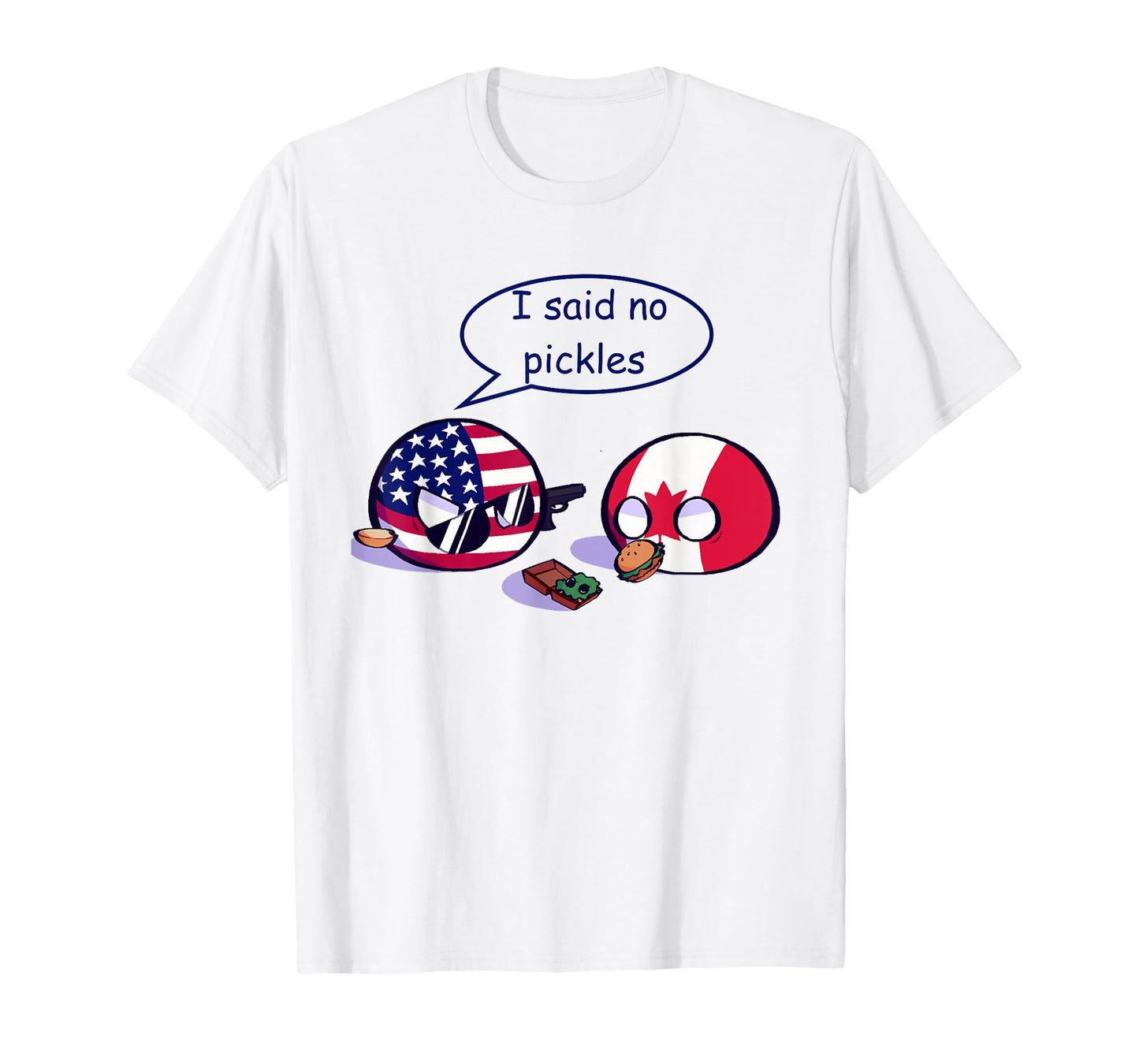 Countryballs Canada USA T-Shirt