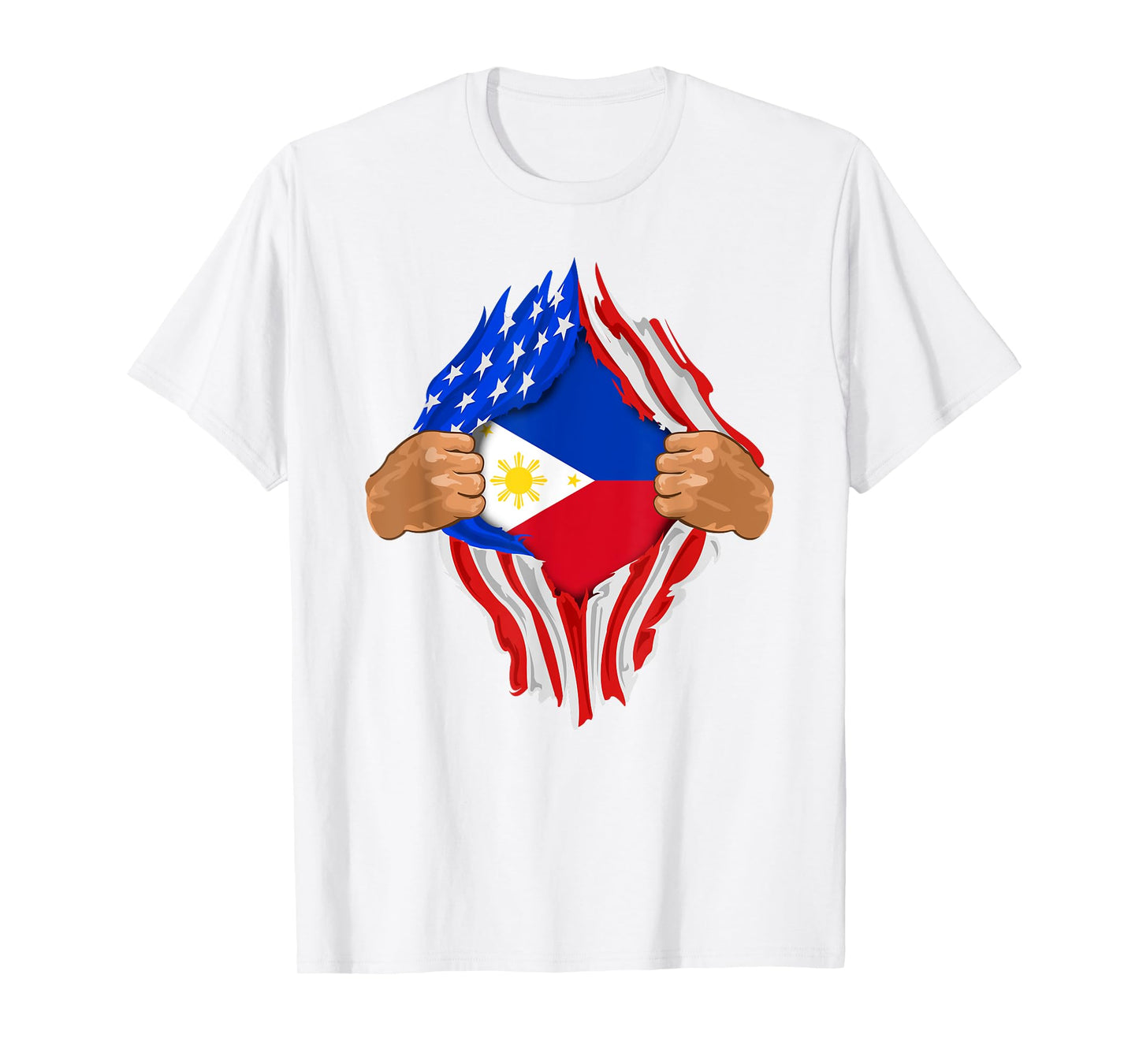Filipino Blood Inside Me T-Shirt | The Philippines Flag Gift