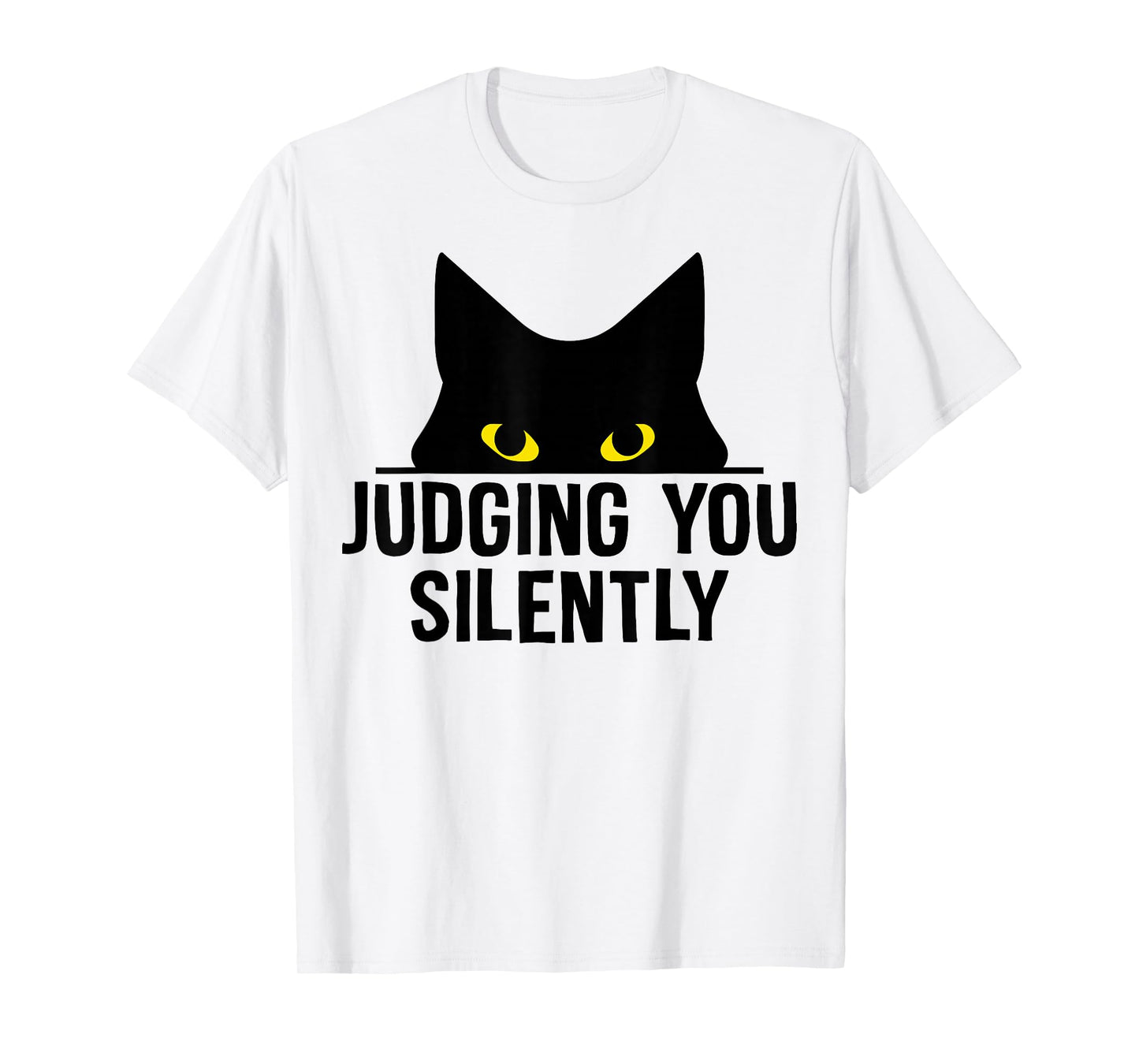 Funny Cat Judging You Silently Sarcastic Cat T-Shirt