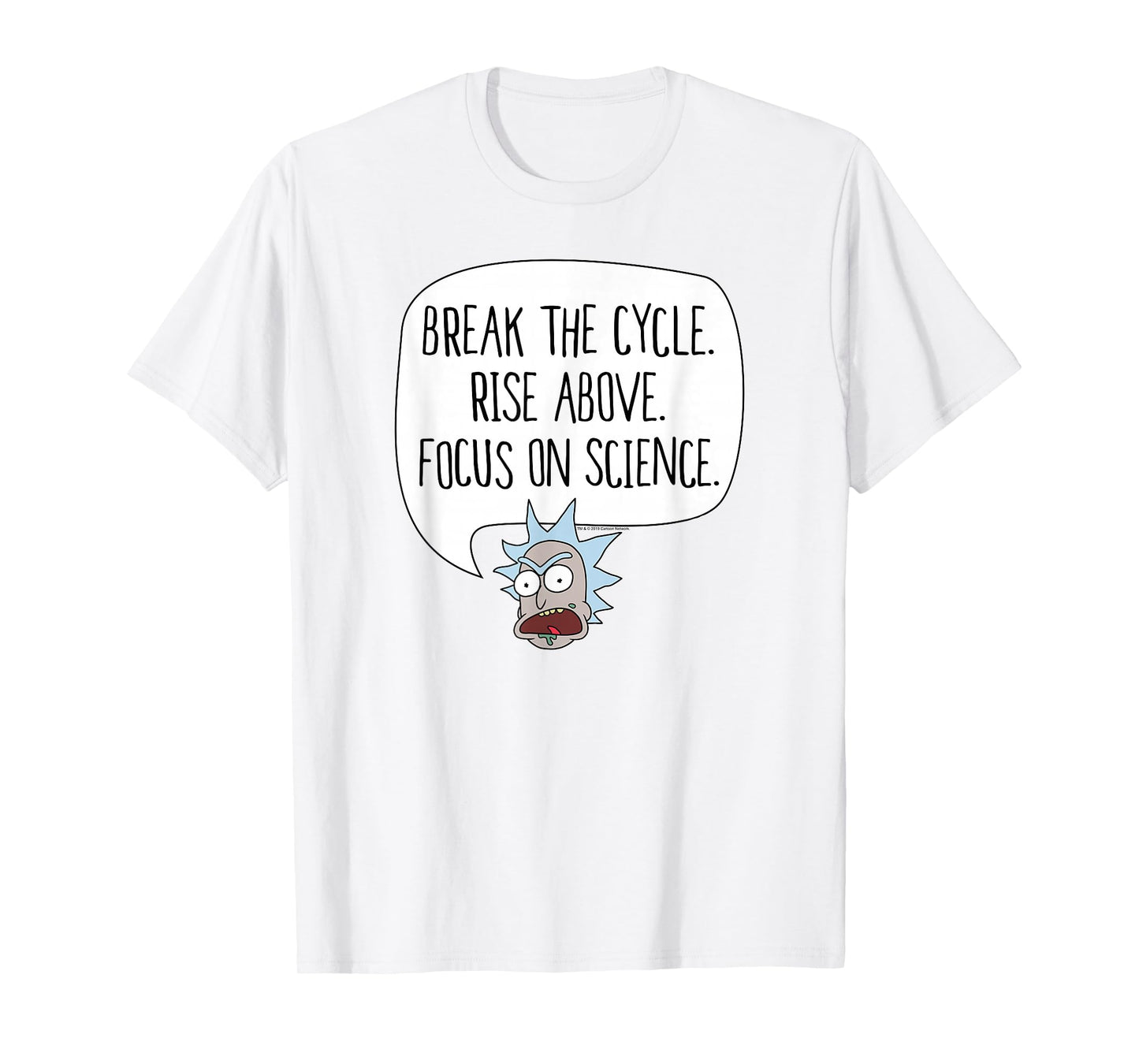 Rick and Morty Break the Cycle. Focus on Science T-Shirt