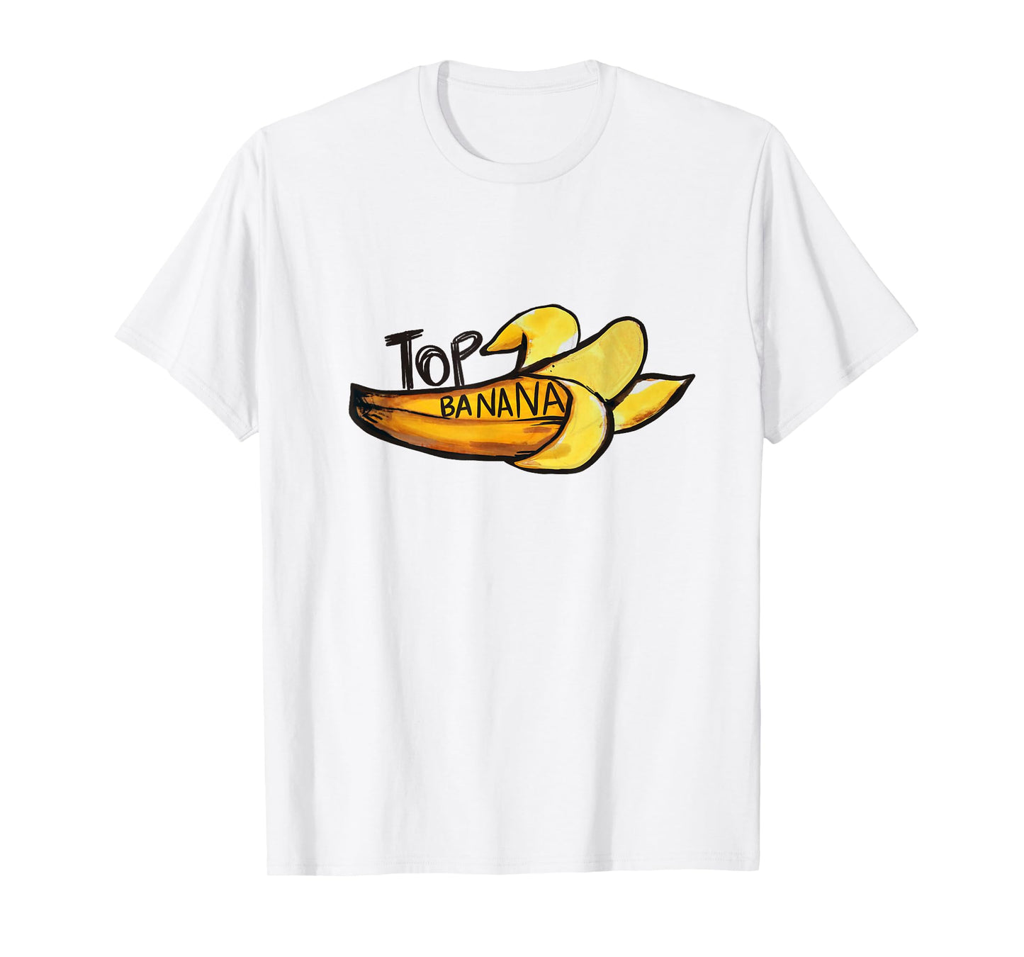 Top Banana Art funny banana watercolor T-Shirt
